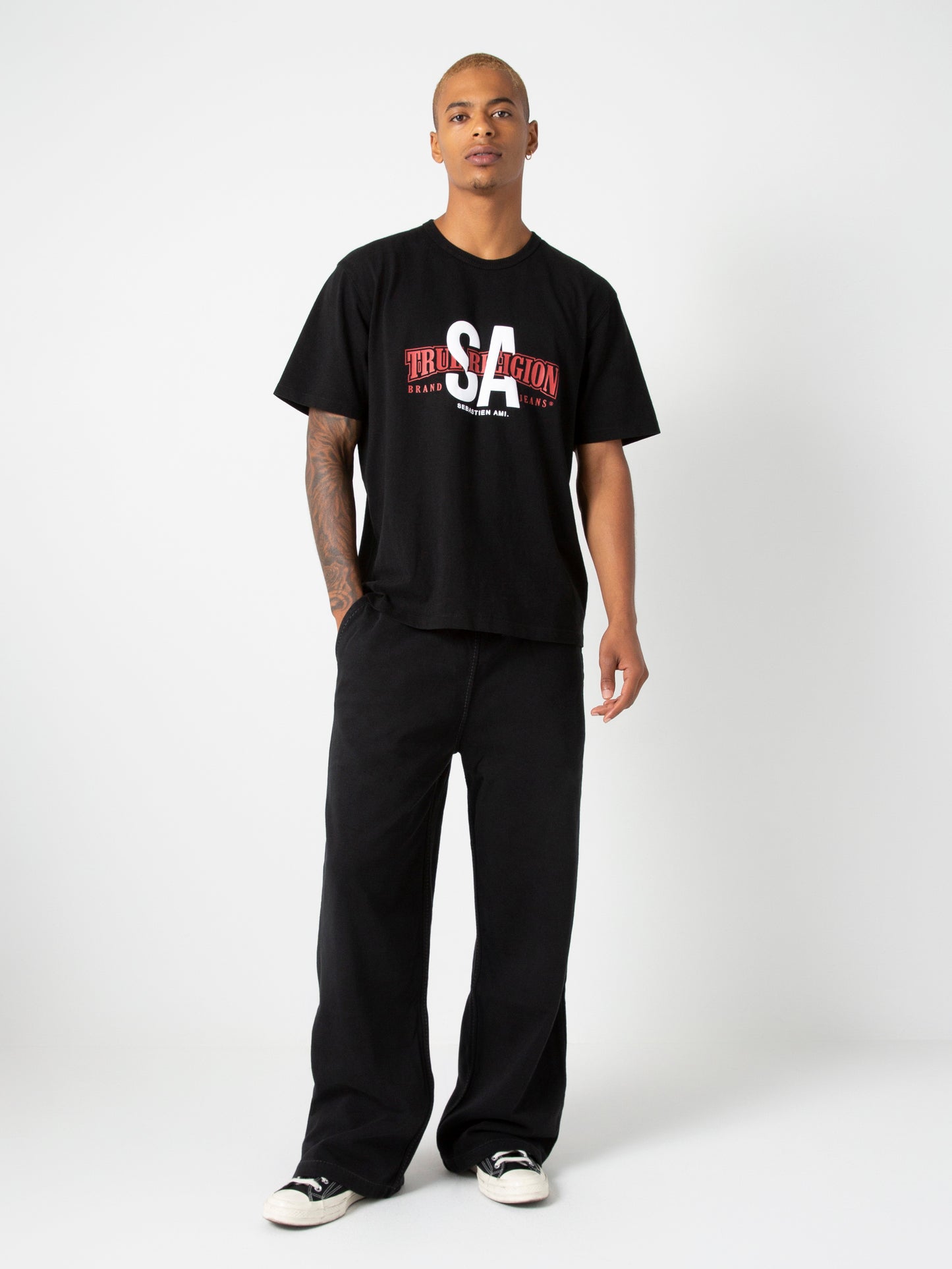 SATR COLLAB T-SHIRT : BLACK