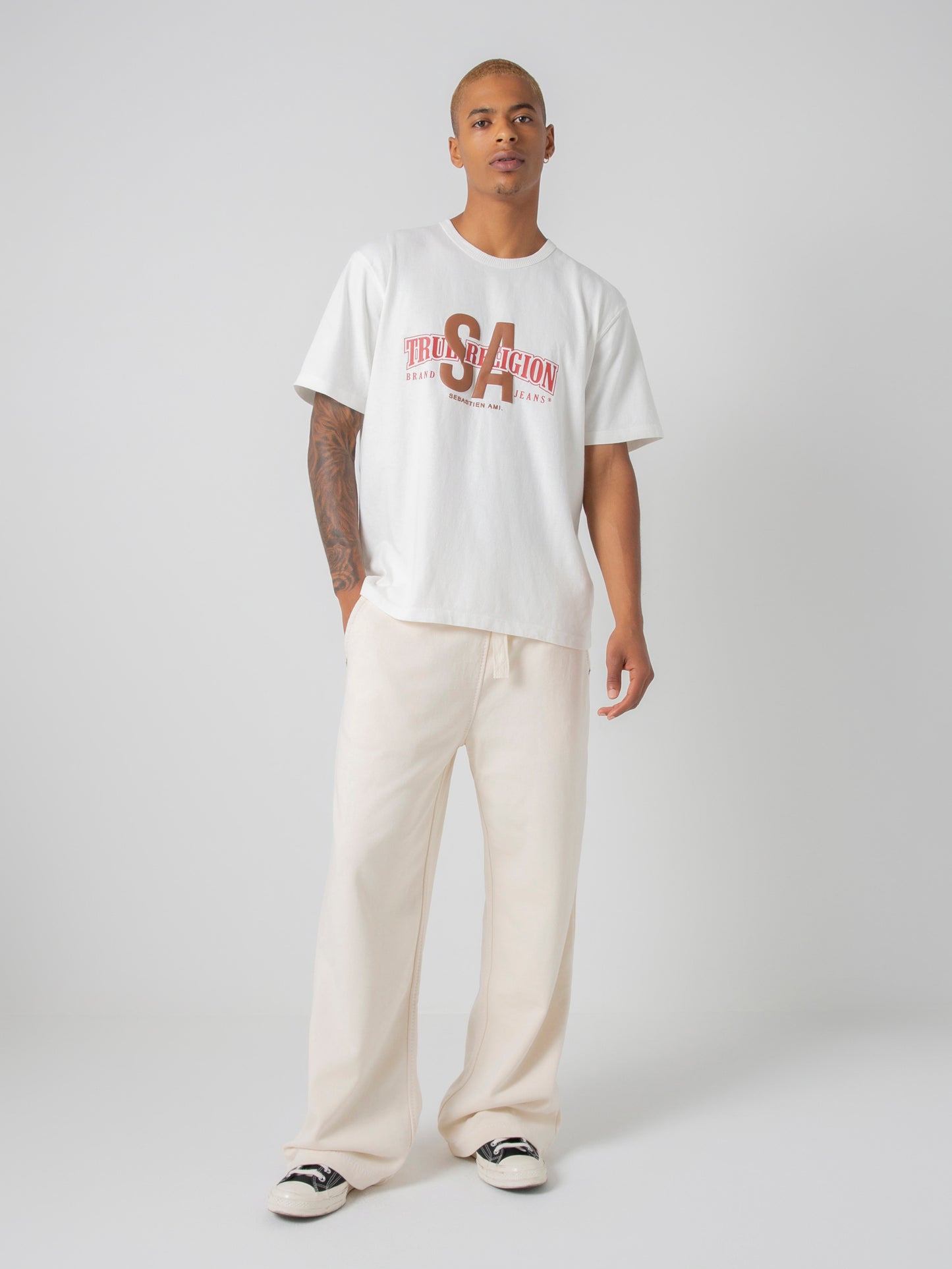 SATR COLLAB T-SHIRT : OFF-WHITE