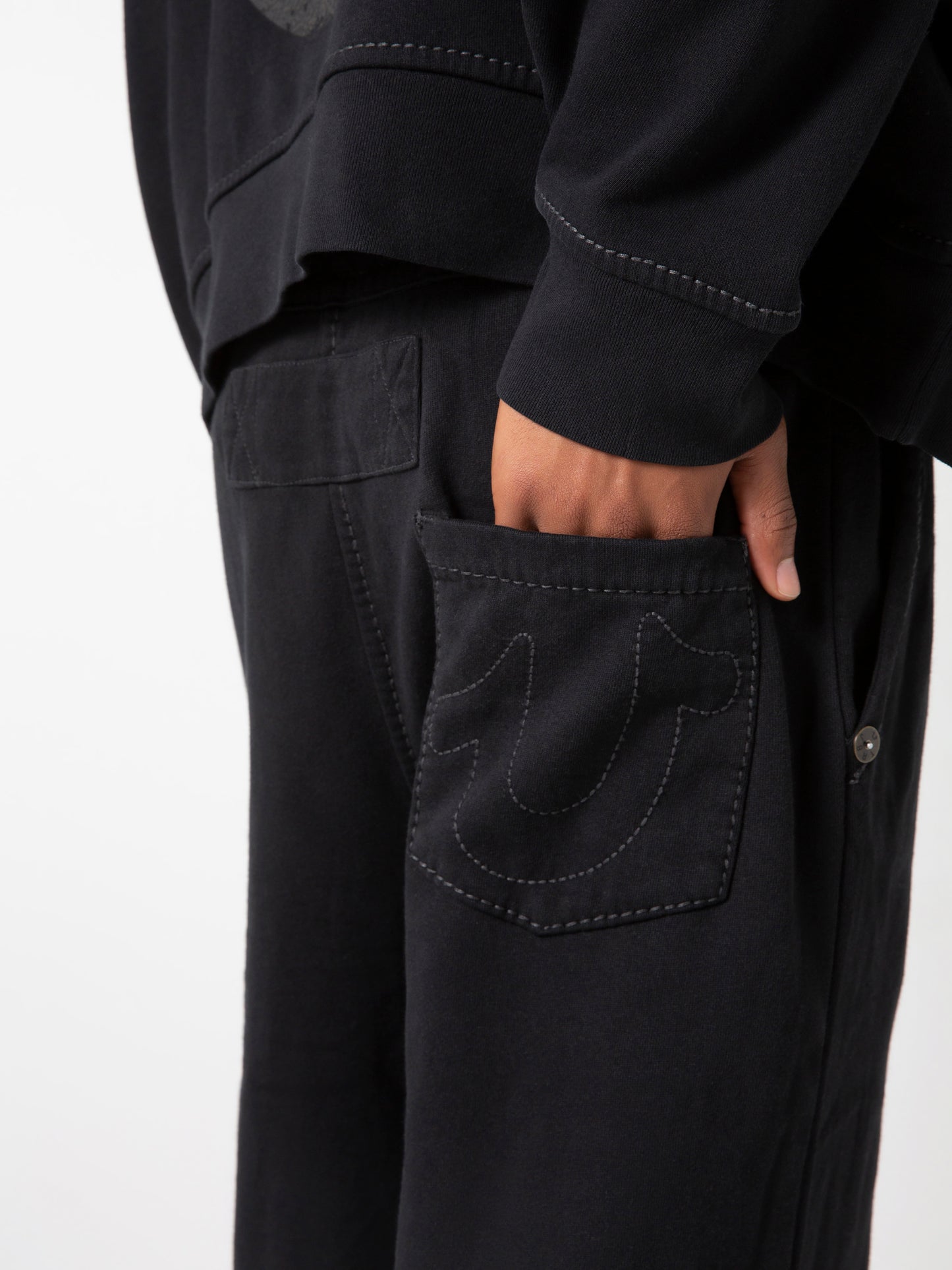 BIG RICK SWEAT PANT : BLACK