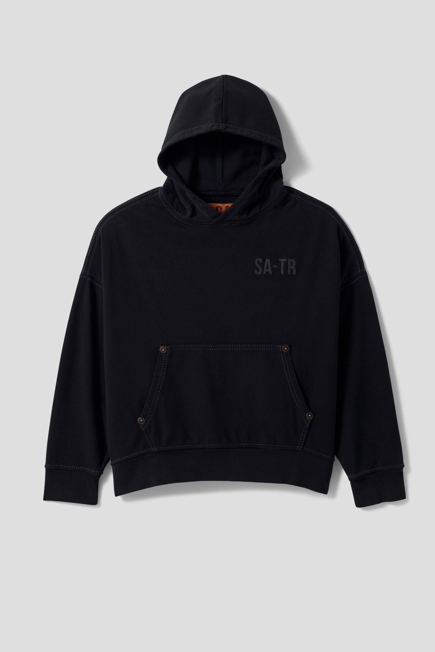 SATR LOGO HOODIE : BLACK
