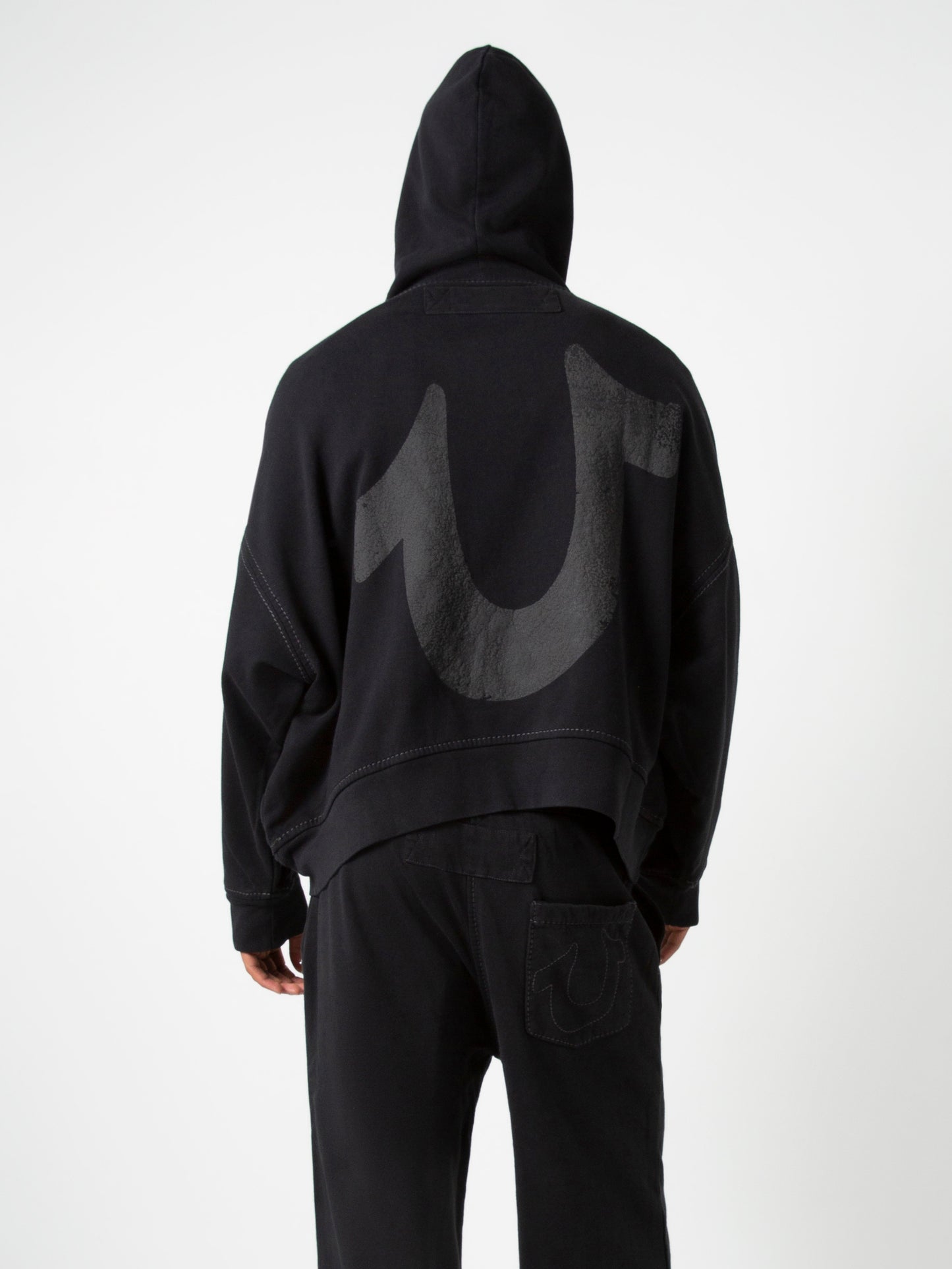 SATR LOGO HOODIE : BLACK
