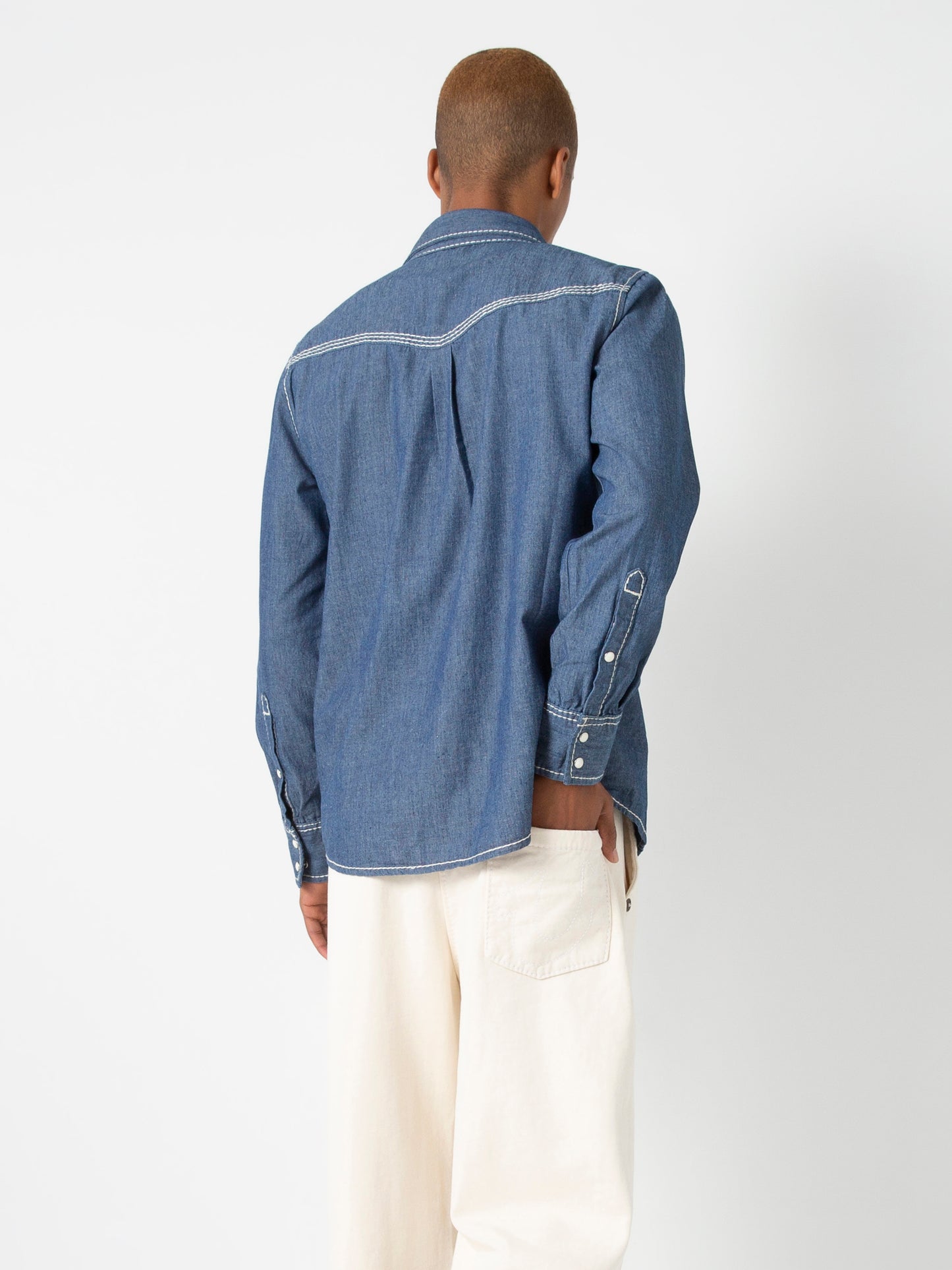 CHAMBRAY WESTERN SHIRT