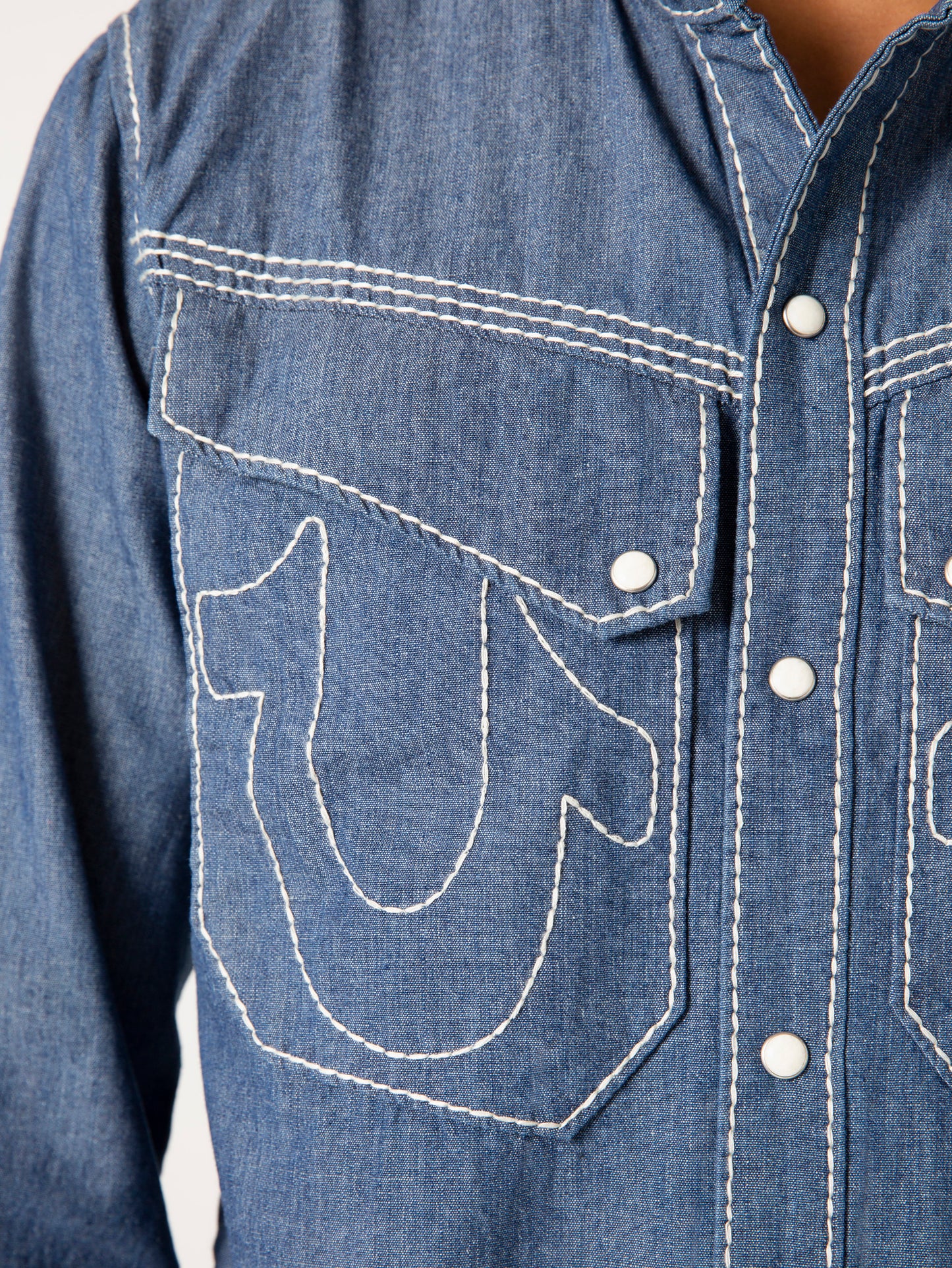 CHAMBRAY WESTERN SHIRT