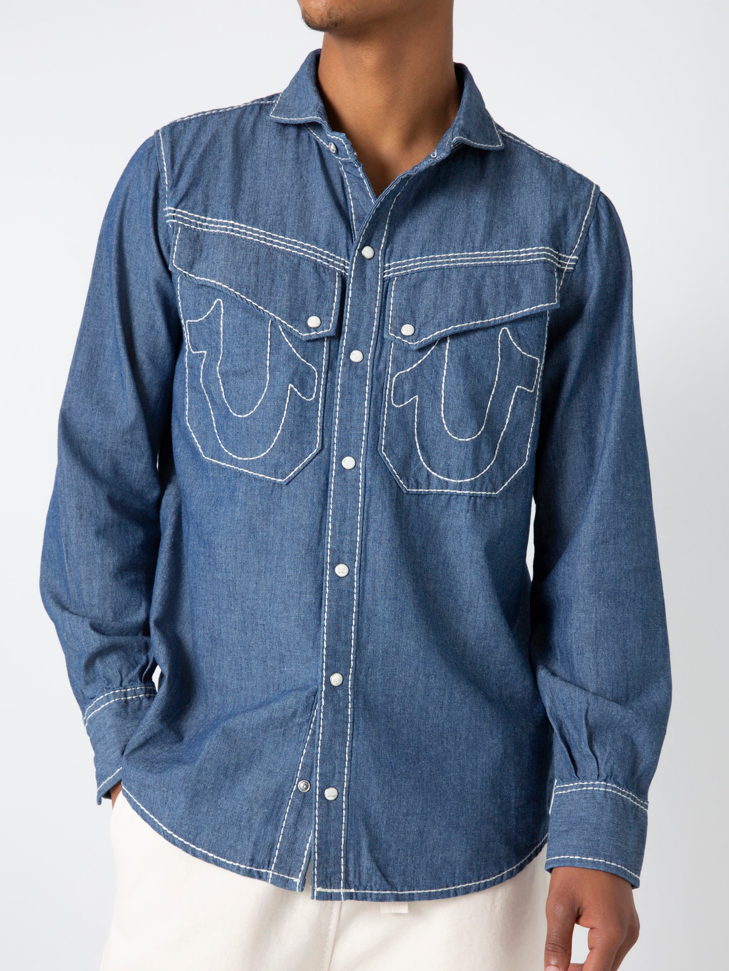 CHAMBRAY WESTERN SHIRT