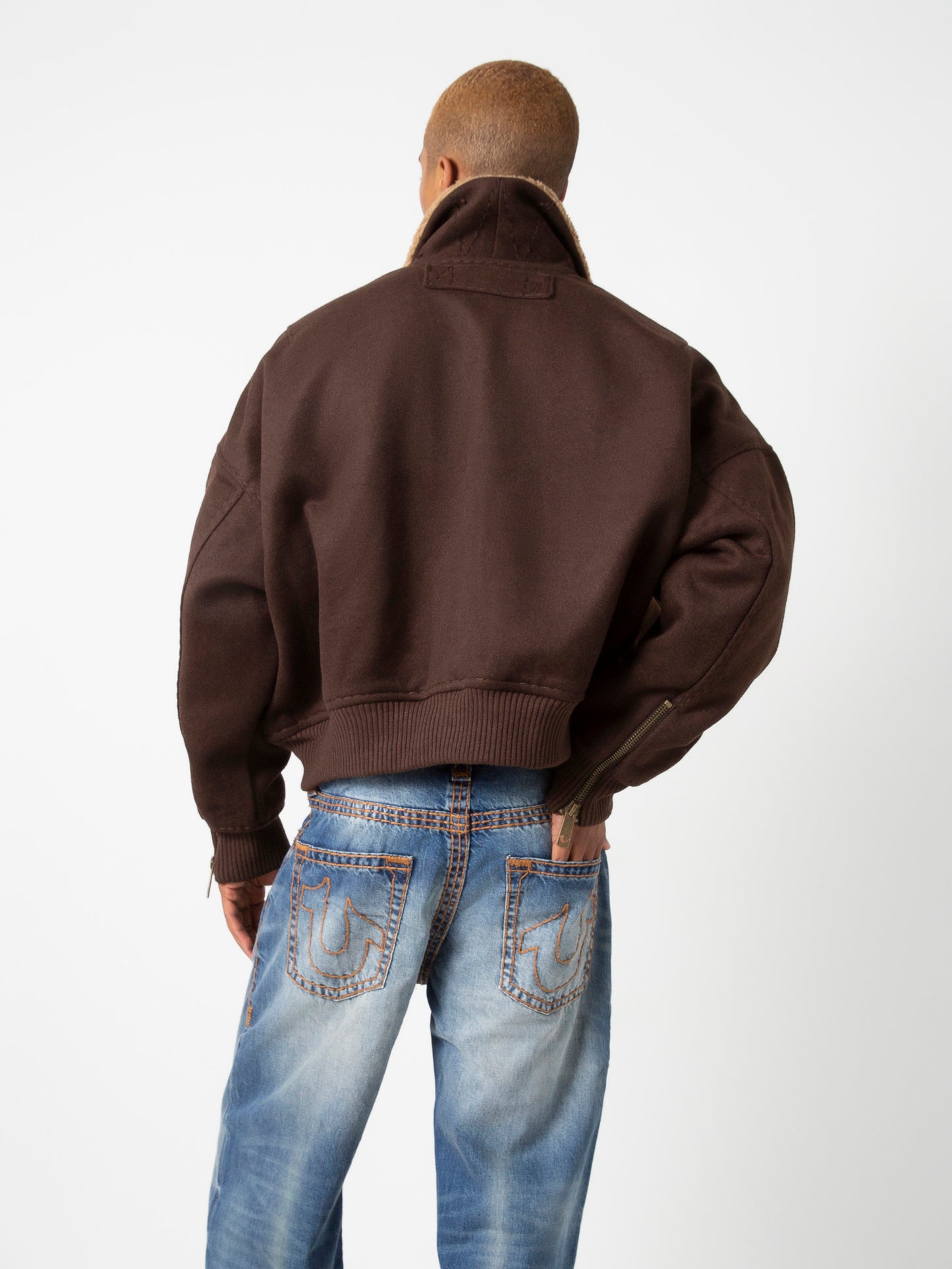 SATR BOMBER JACKET : COFFEE