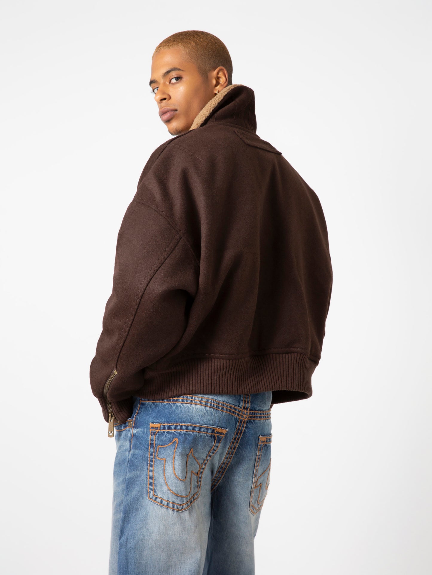 SATR BOMBER JACKET : COFFEE
