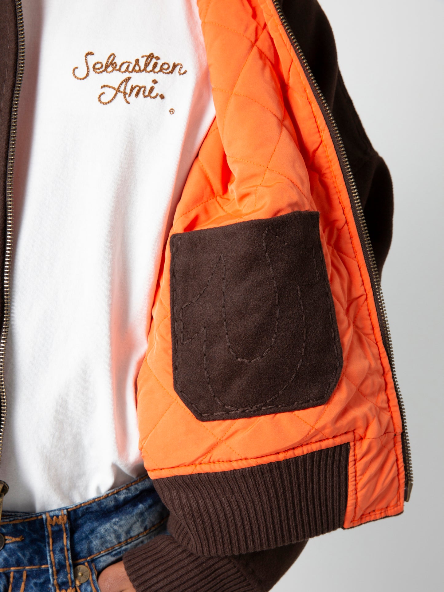 SATR BOMBER JACKET : COFFEE