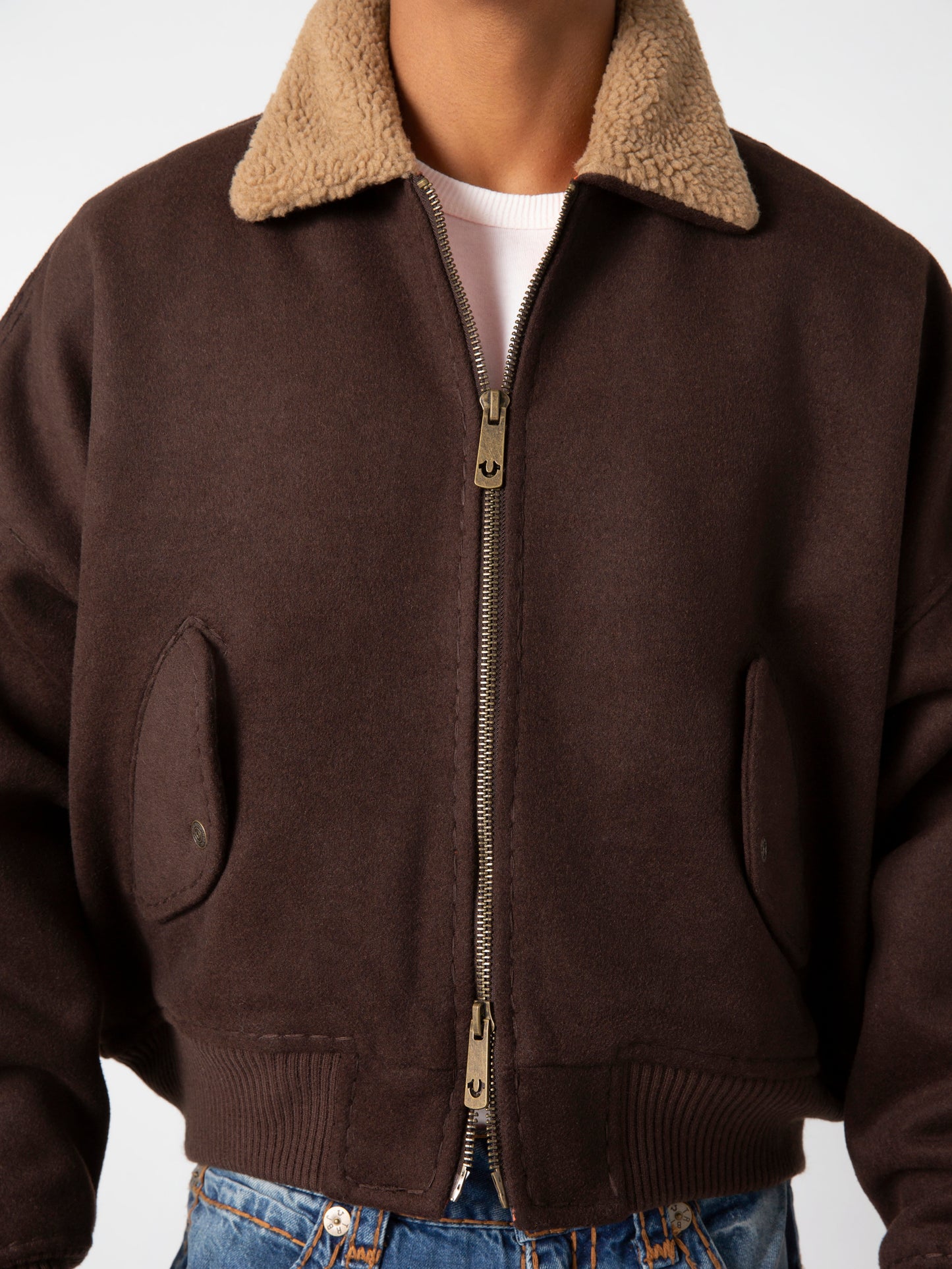 SATR BOMBER JACKET : COFFEE