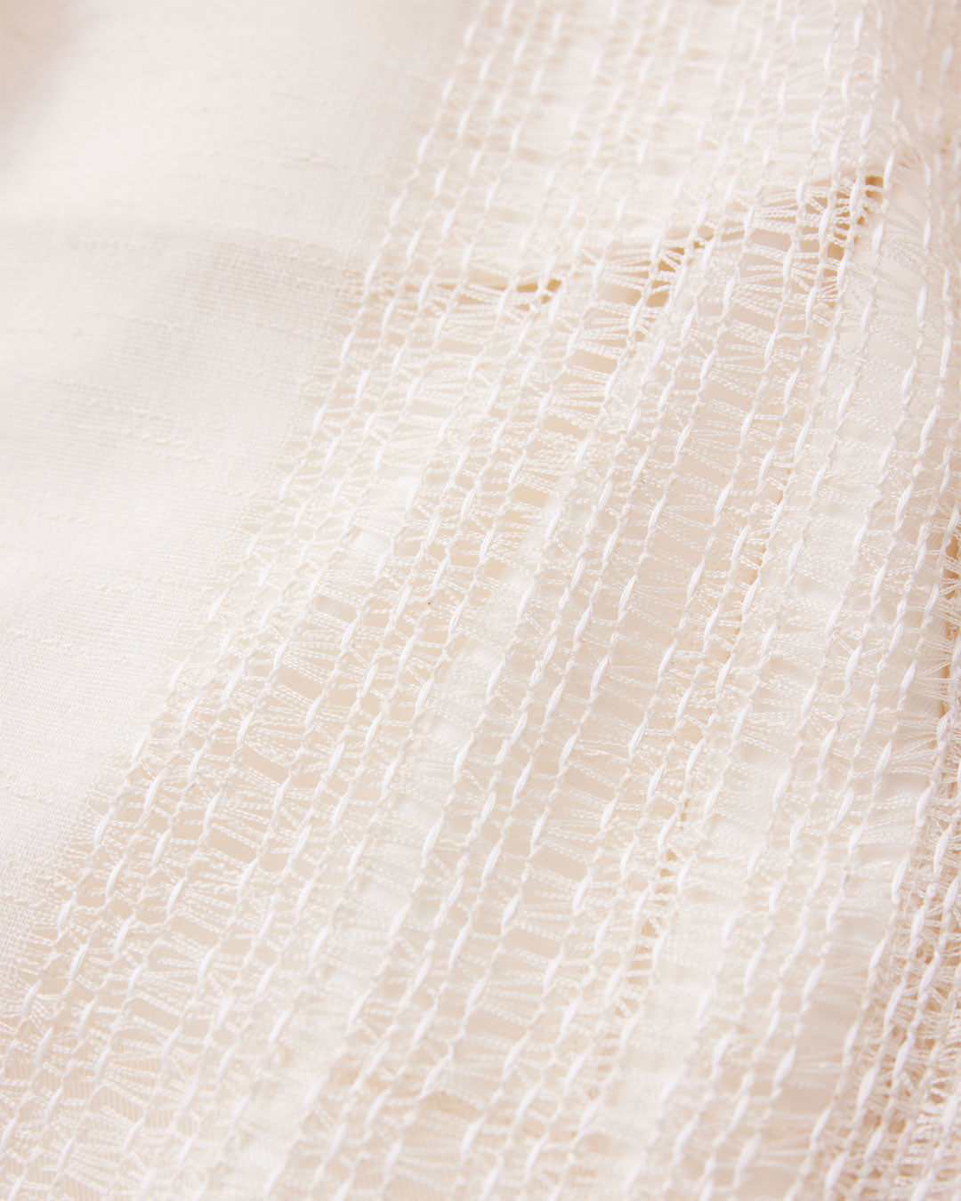 PLEATED BOXER SHORTS : NATURAL SHEER