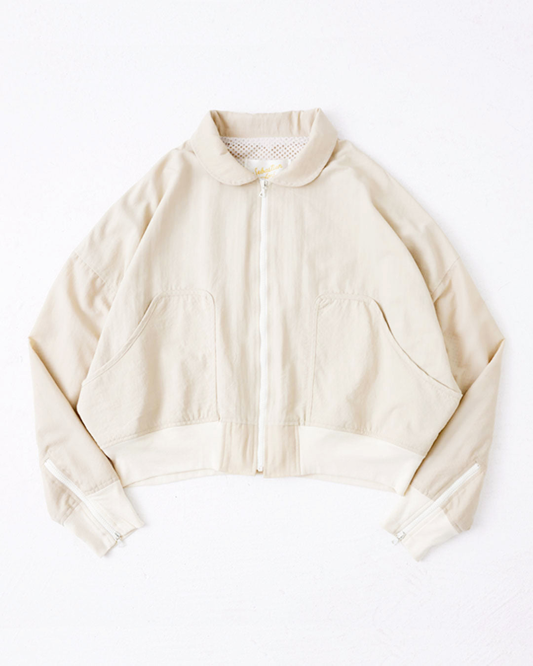 SIMPLE BOMBER JACKET : BONE