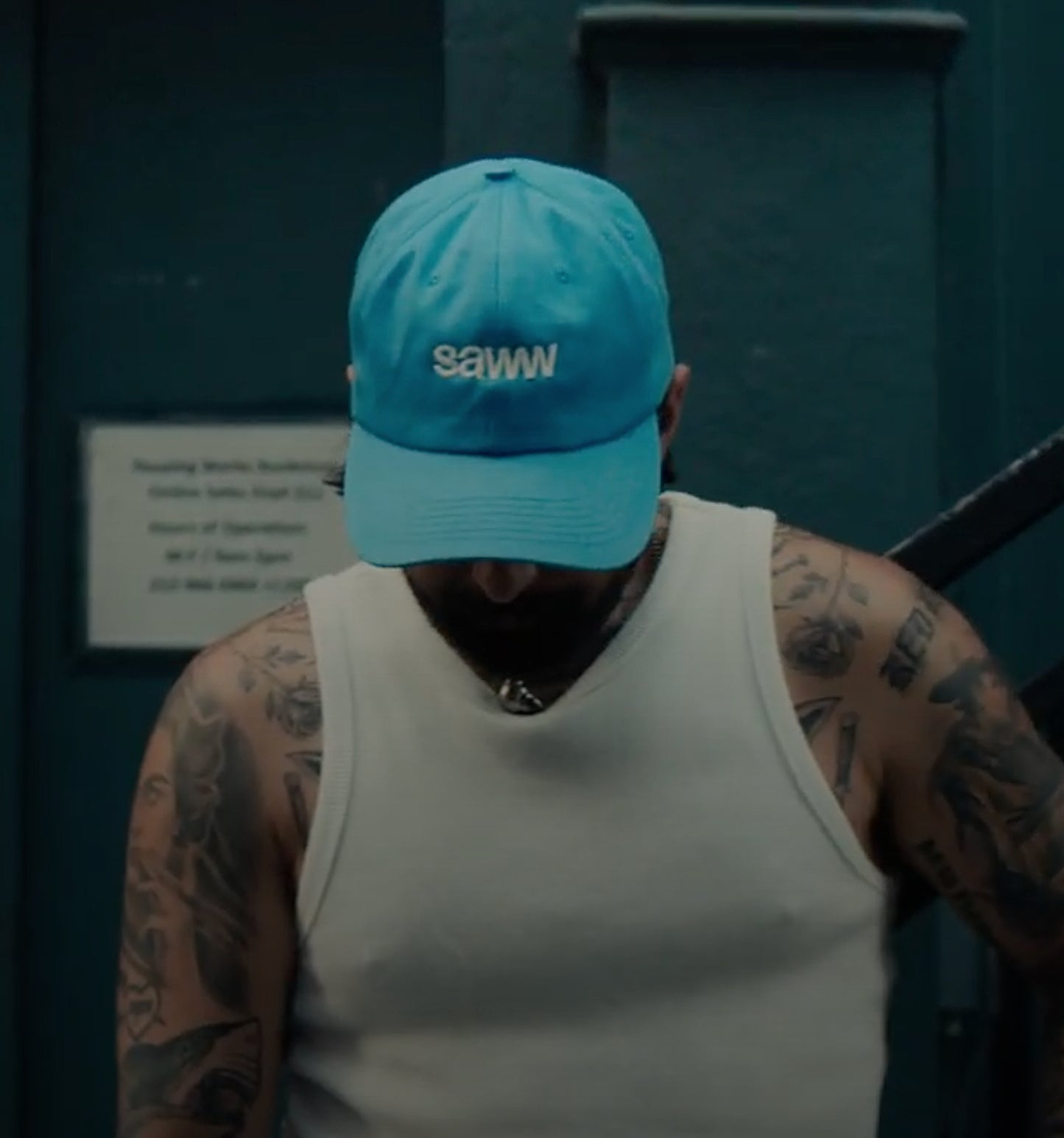 SAWW RELAXED SHOP HAT : WORKER BLUE