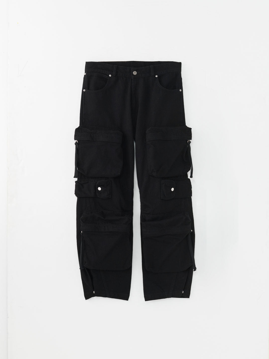 WARPED CARGO JEANS : ONYX