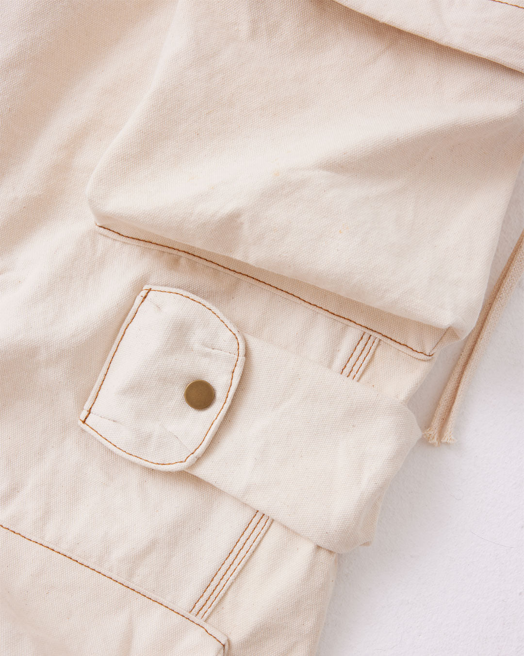 WARPED CARGO PANTS : NATURAL