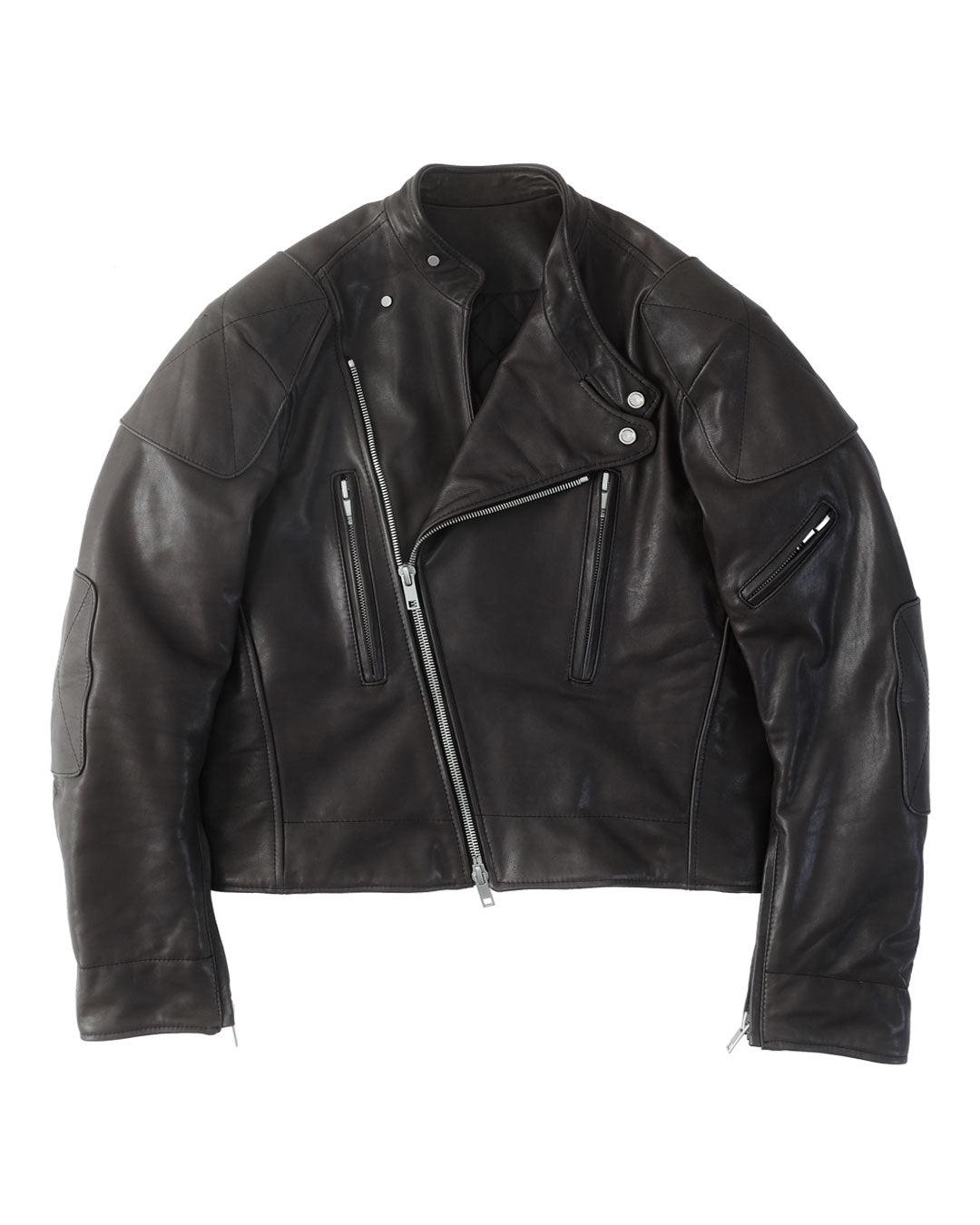 "CAFÉ SPRINTER" BIKER JACKET : GRAPHITE / BLACK