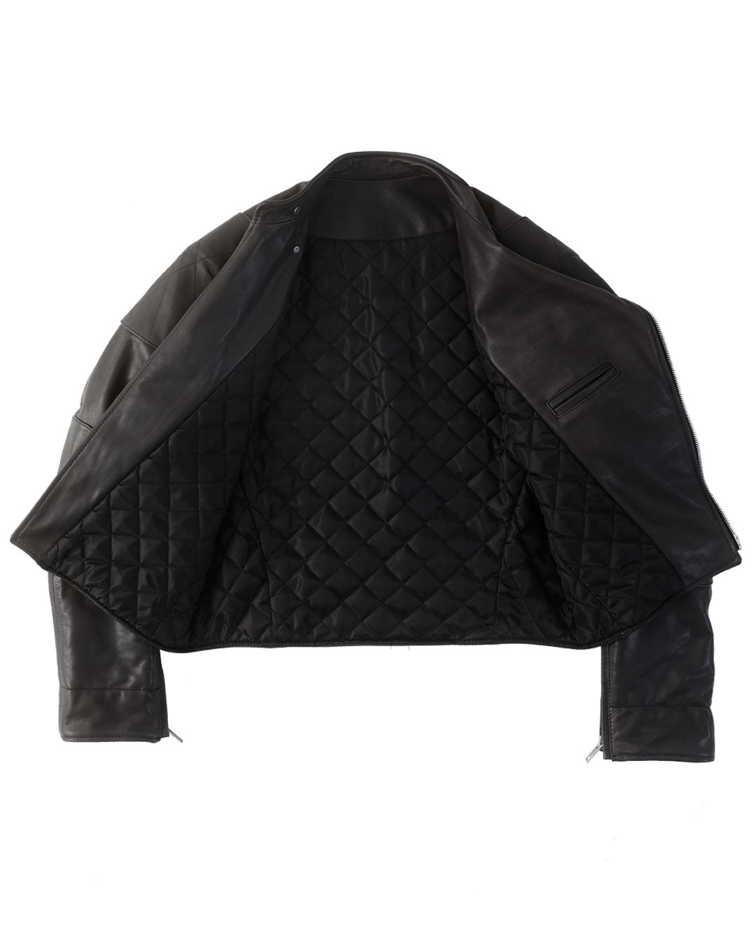 "CAFÉ SPRINTER" BIKER JACKET : GRAPHITE / BLACK