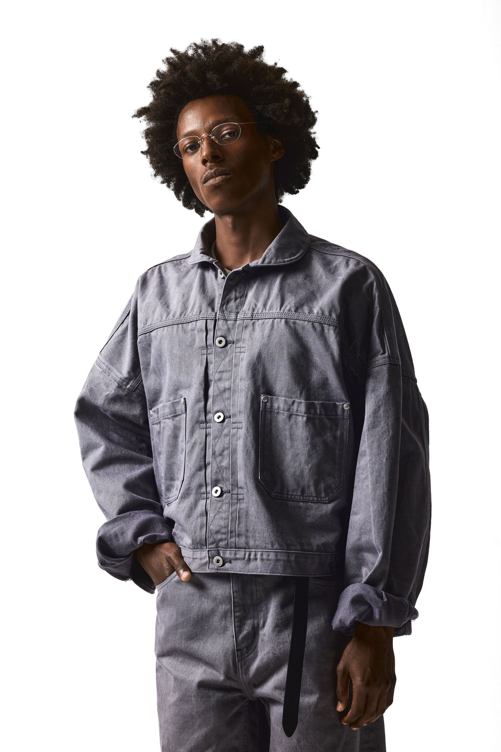 TYPE-2 DENIM WORK JACKET : GRAY