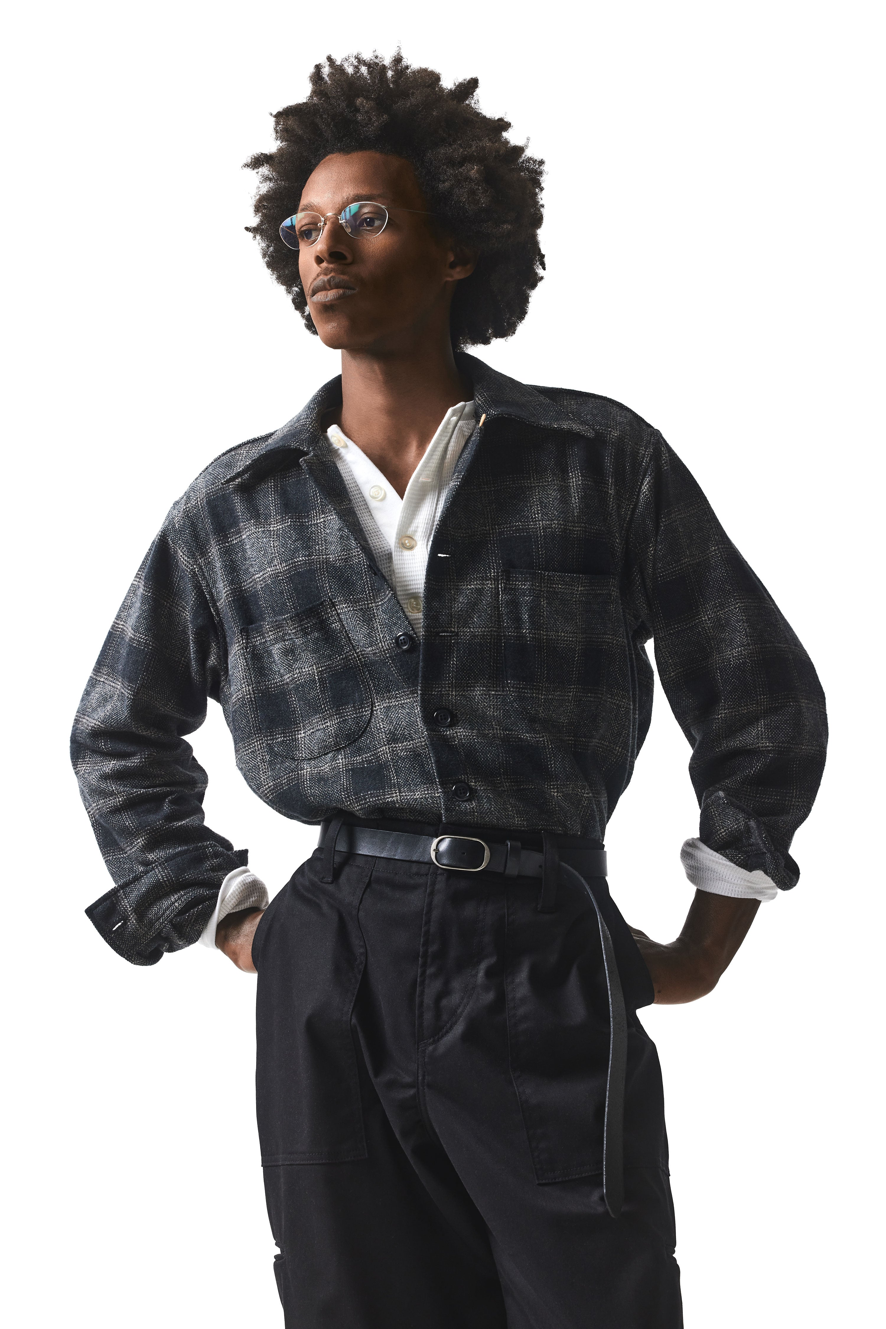 "THE CLASSIC" SHIRT : BLACK PLAID