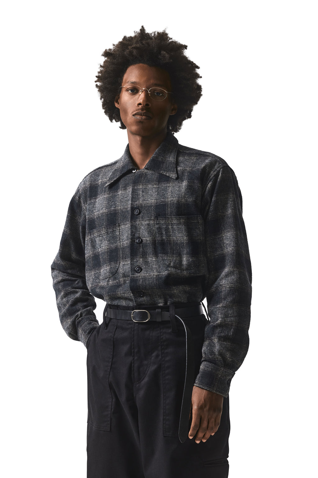 "THE CLASSIC" SHIRT : BLACK PLAID