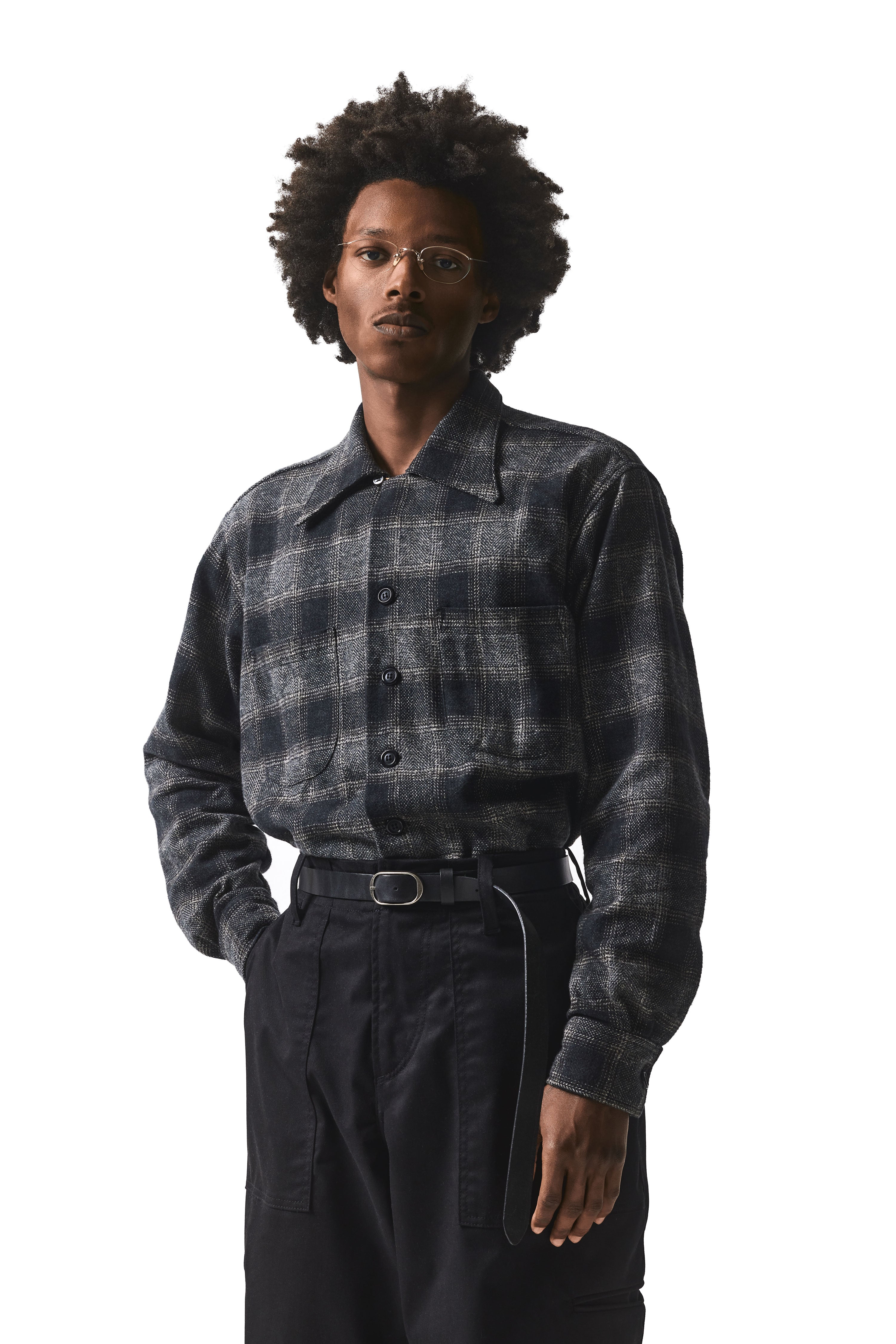 "THE CLASSIC" SHIRT : BLACK PLAID