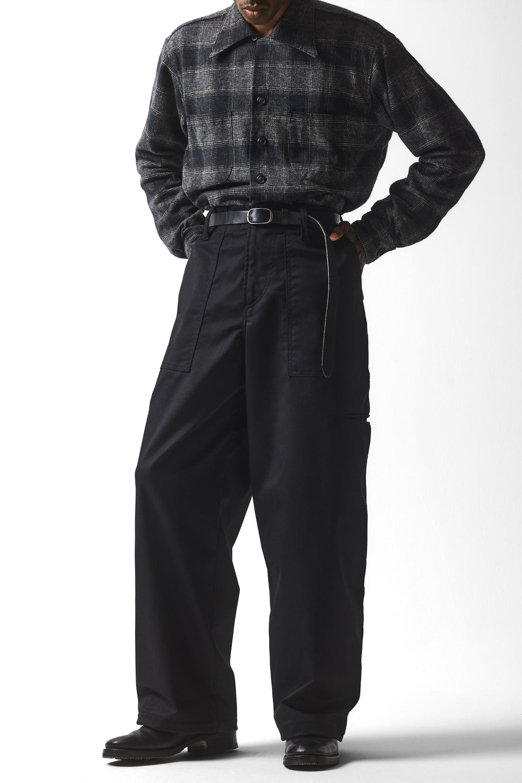 CARGO CHORE PANT : BLACK