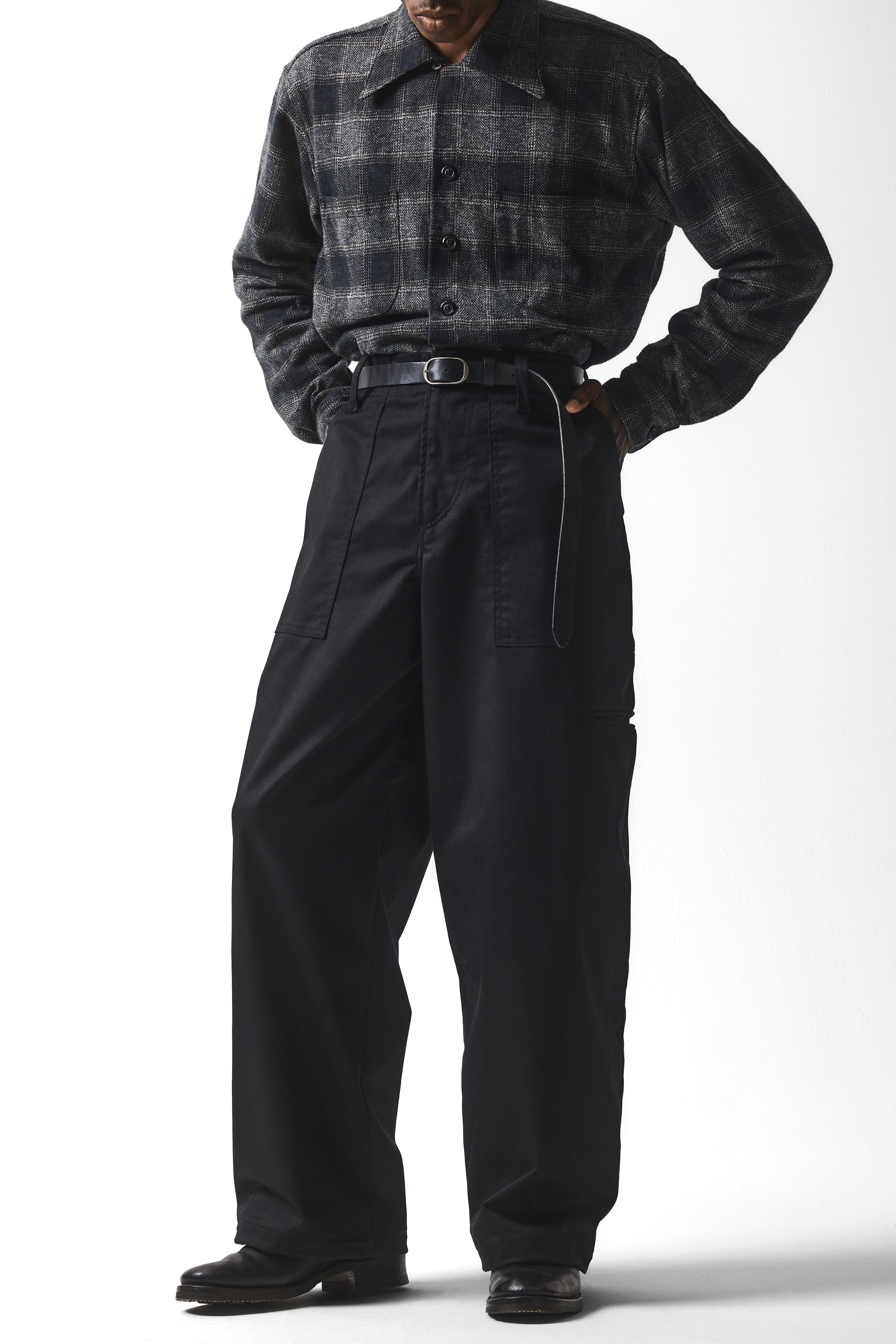 CARGO CHORE PANT : BLACK