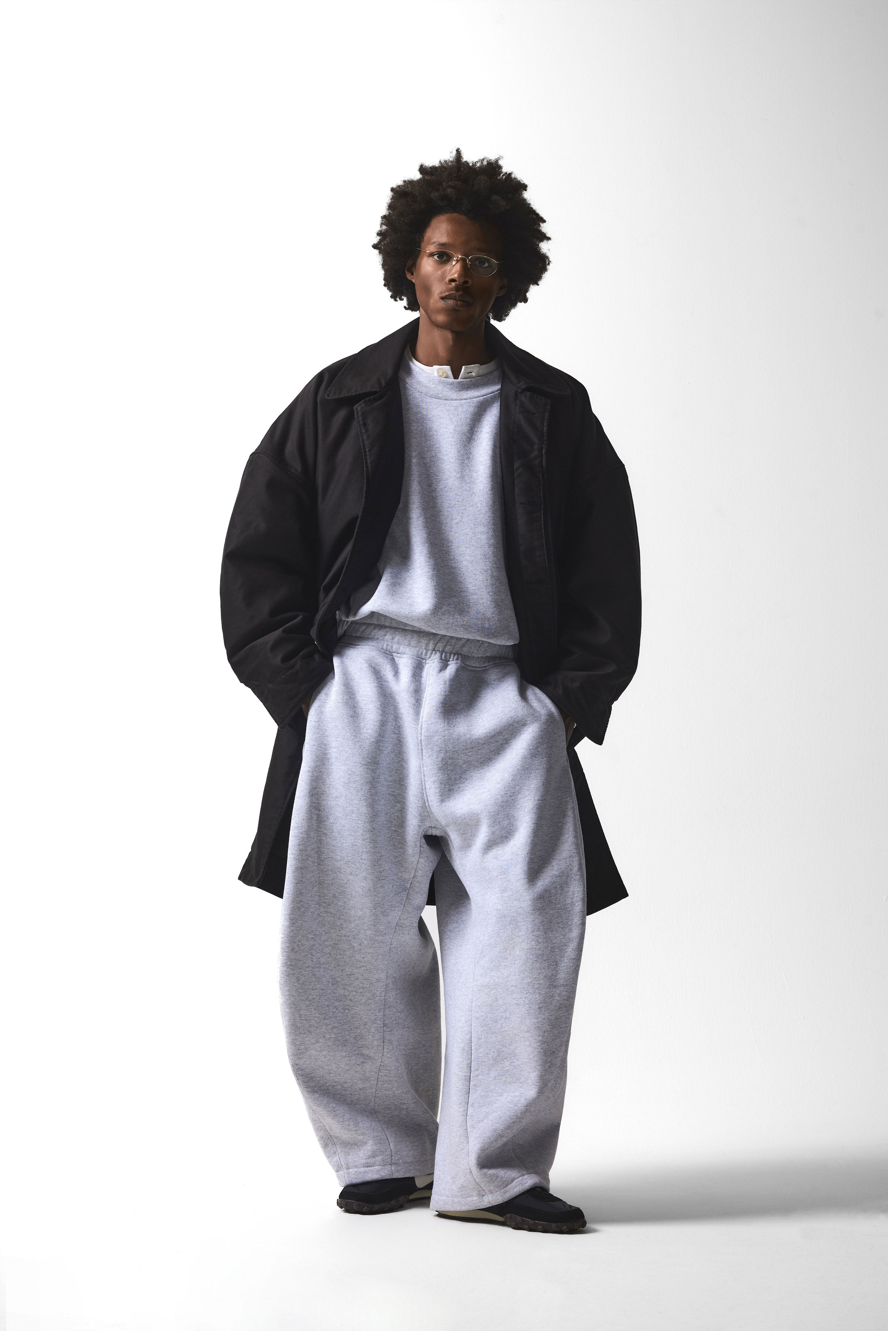 archive ARMANI nylon Balmacaan Coat 黒 Vintage Armani Nylon Trench – DUO NYC