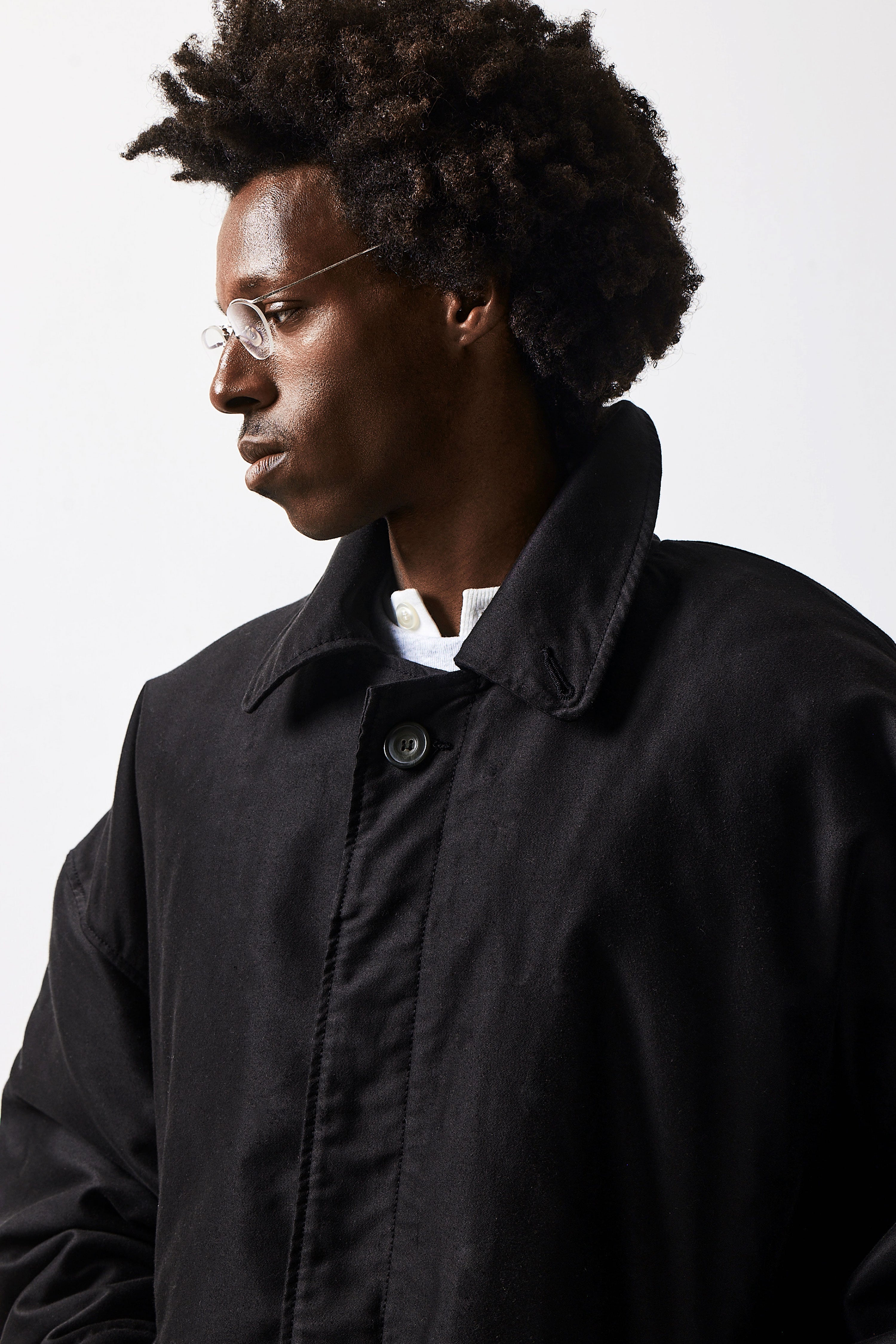 BALMACAAN CHORE COAT : BLACK