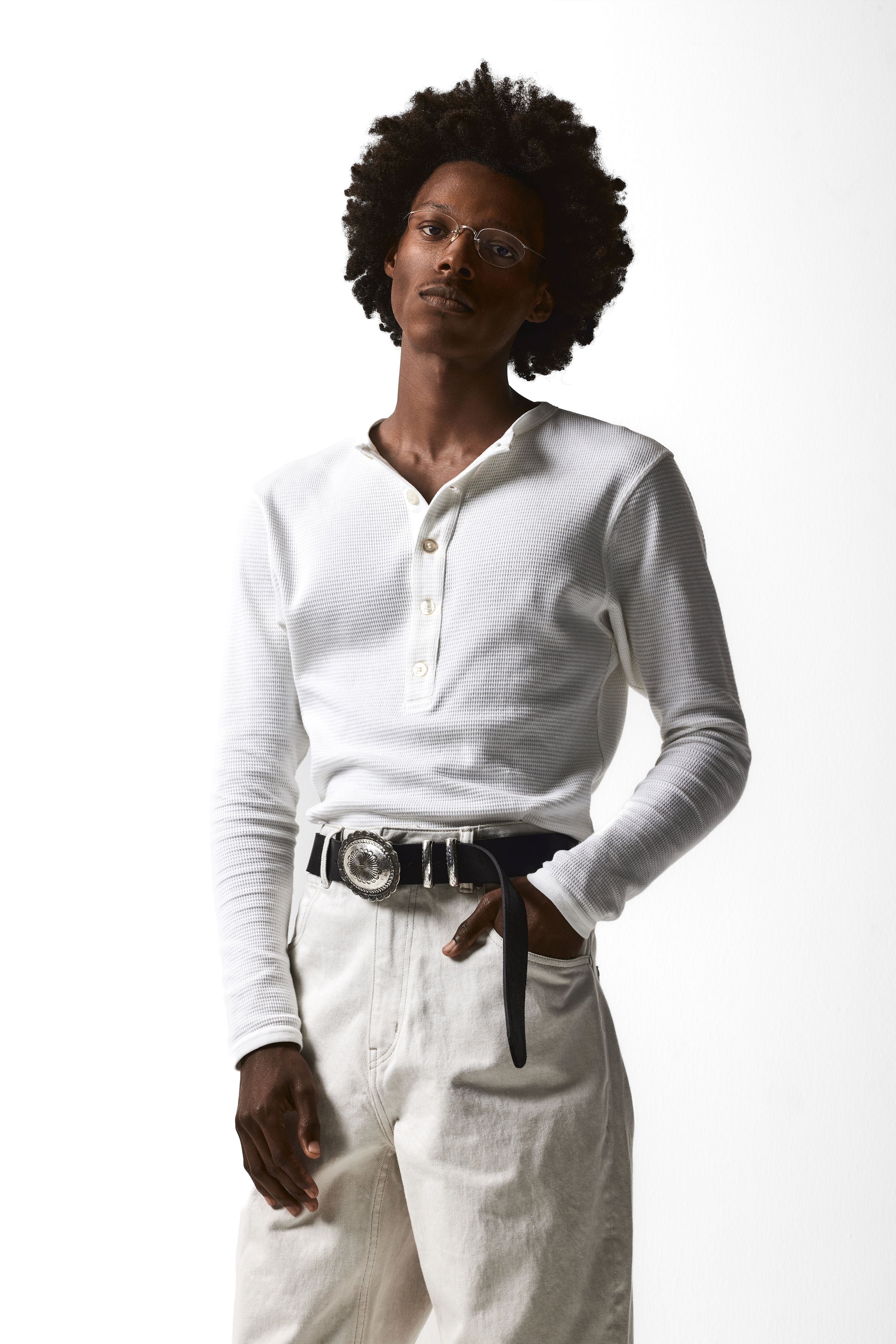 HALF HENLEY THERMAL SHIRT