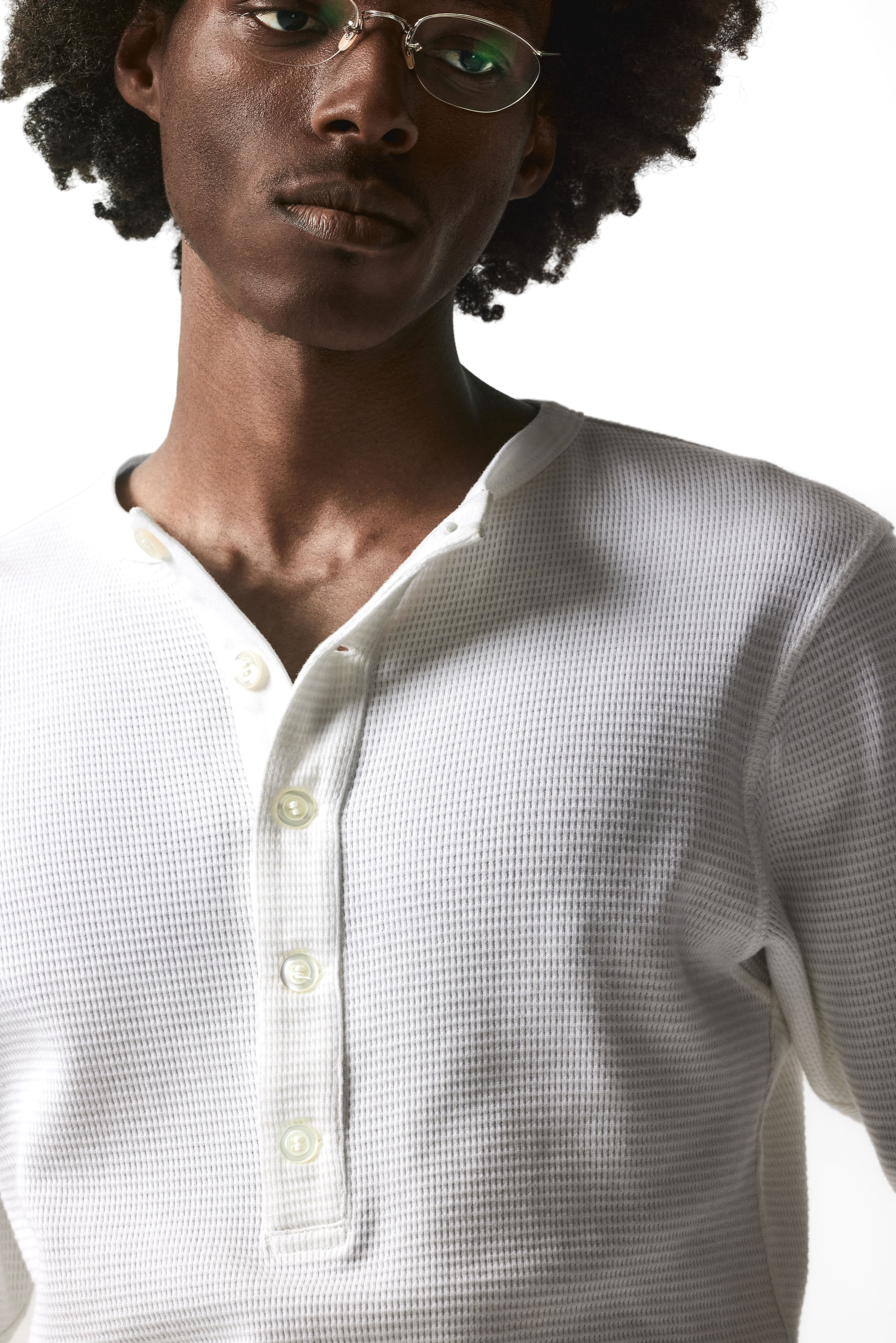 HALF HENLEY THERMAL SHIRT