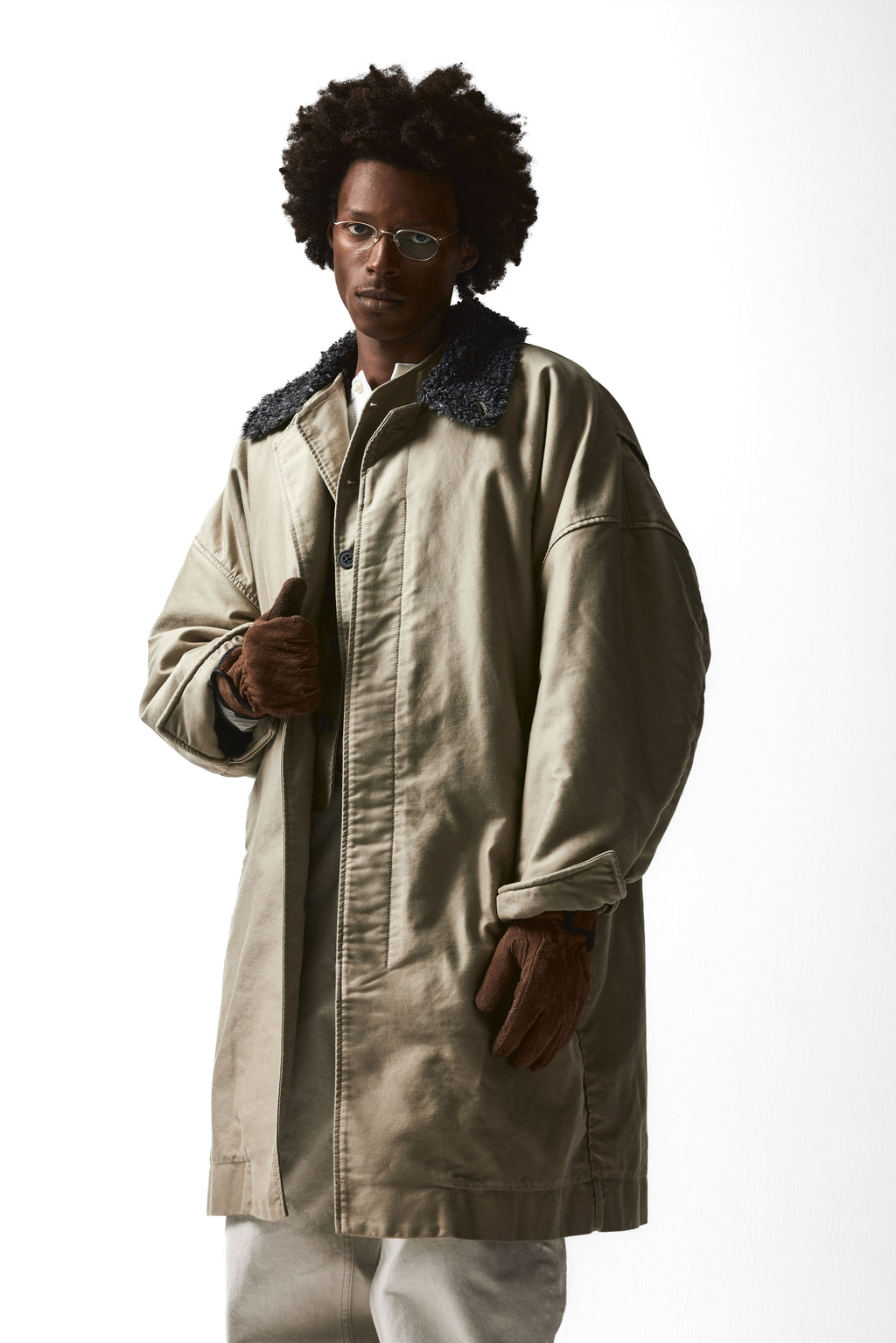 BALMACAAN CHORE COAT : OFF-CREAM