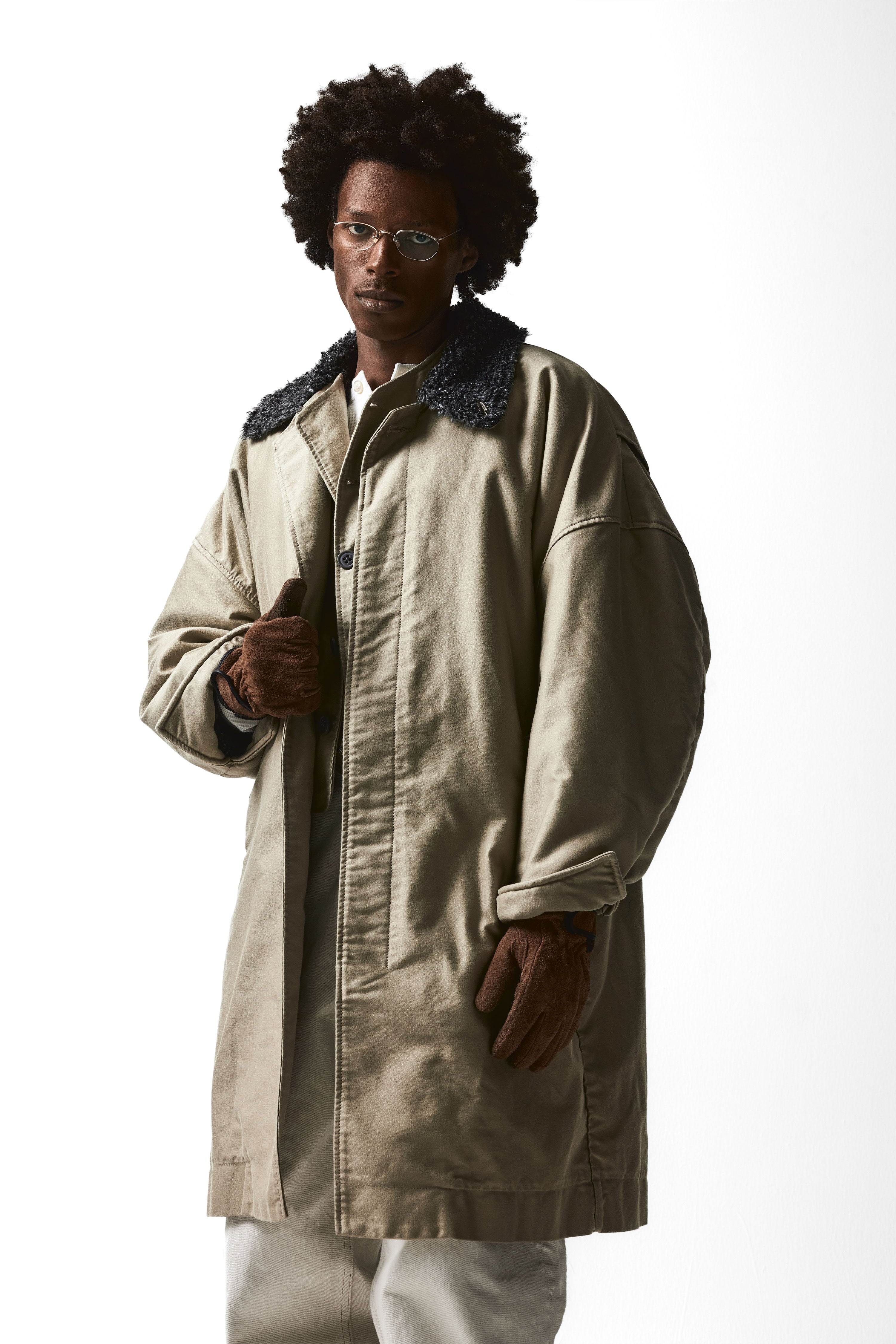 BALMACAAN CHORE COAT : OFF-CREAM