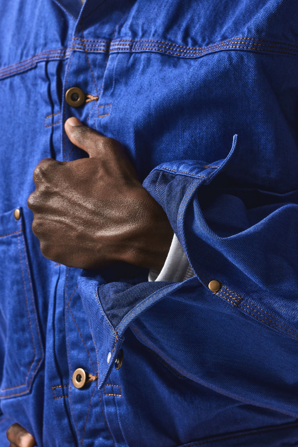 TYPE-2 DENIM WORK JACKET : HAITIAN BLUE