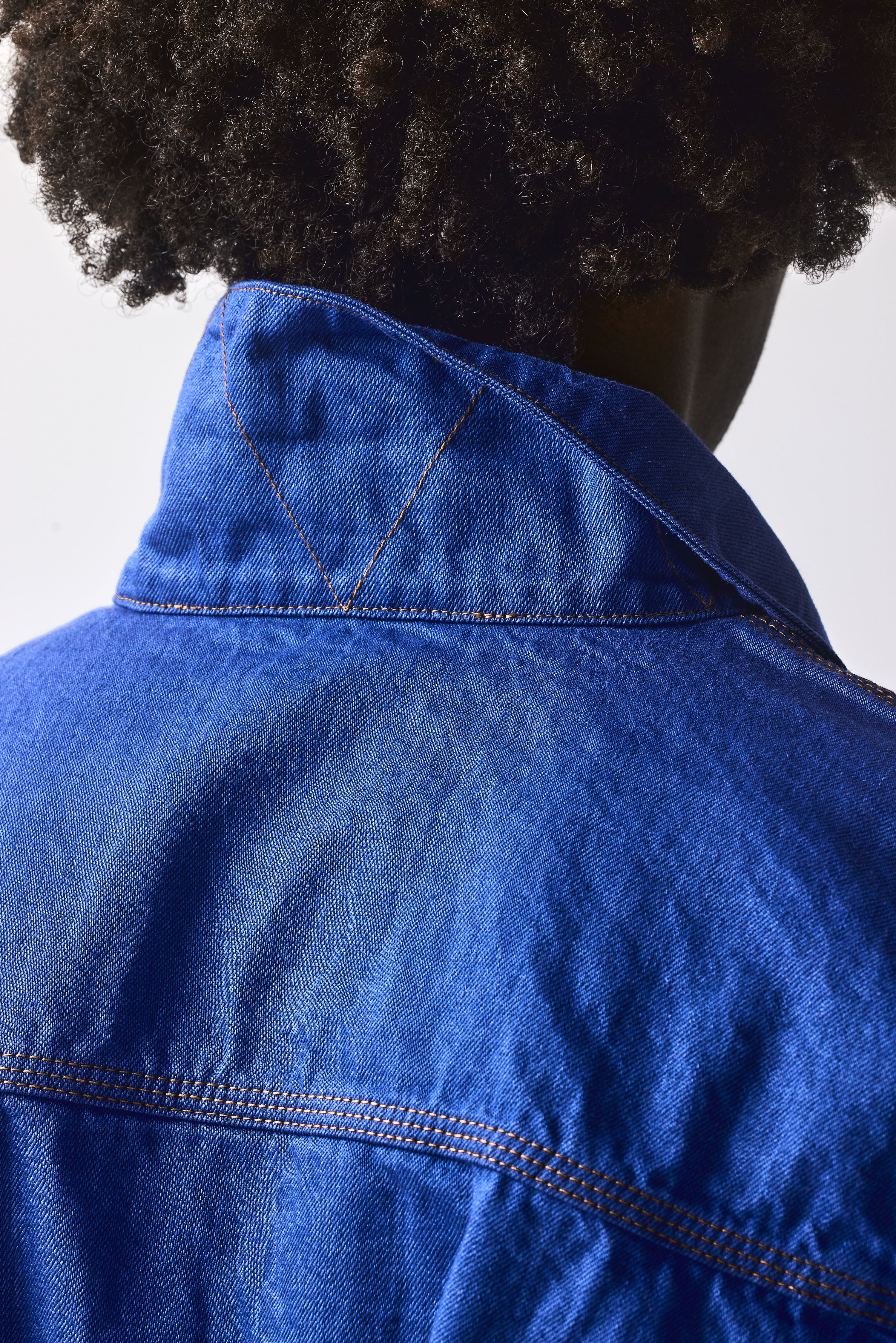 TYPE-2 DENIM WORK JACKET : HAITIAN BLUE