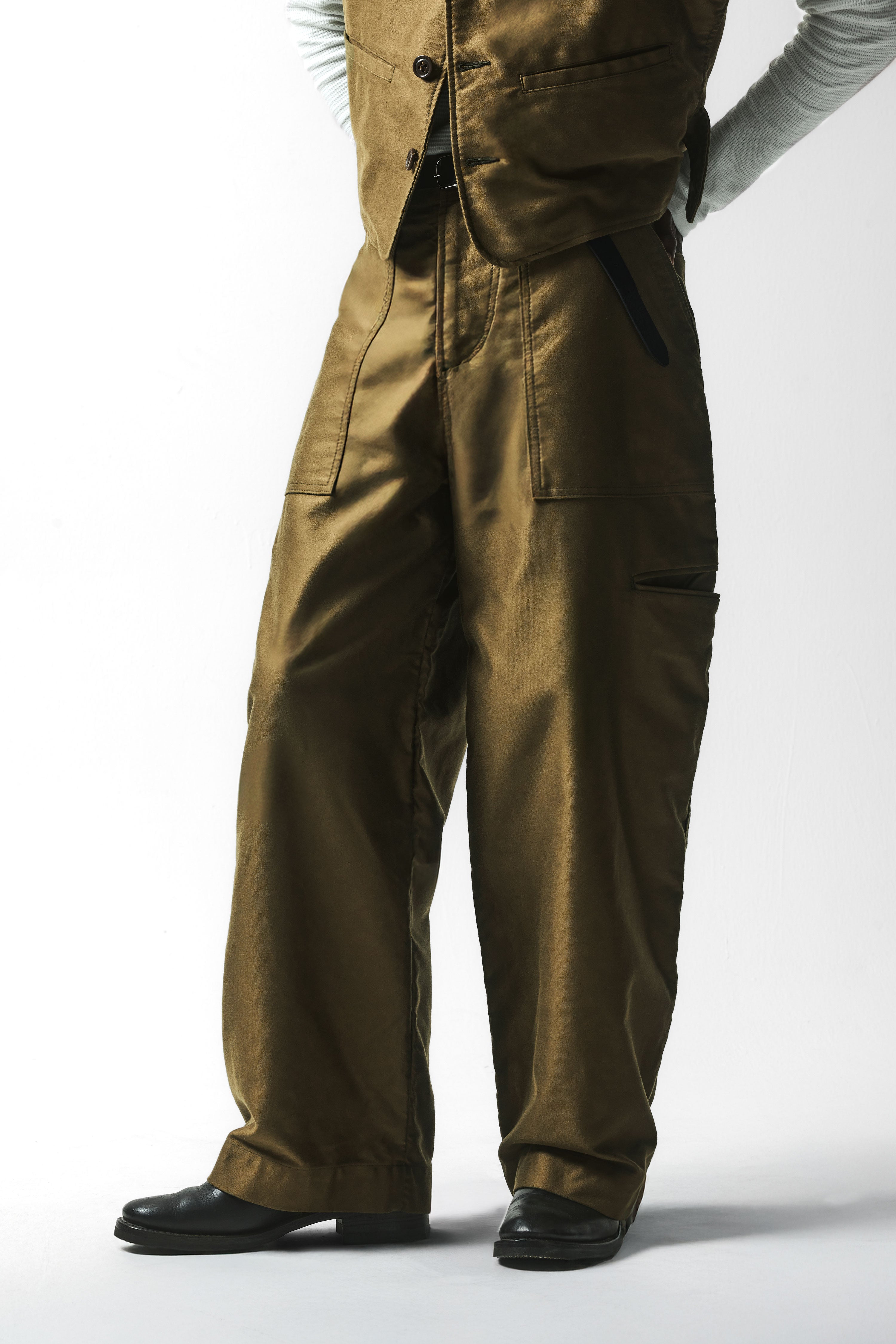 CARGO CHORE PANT : ARMY OLIVE