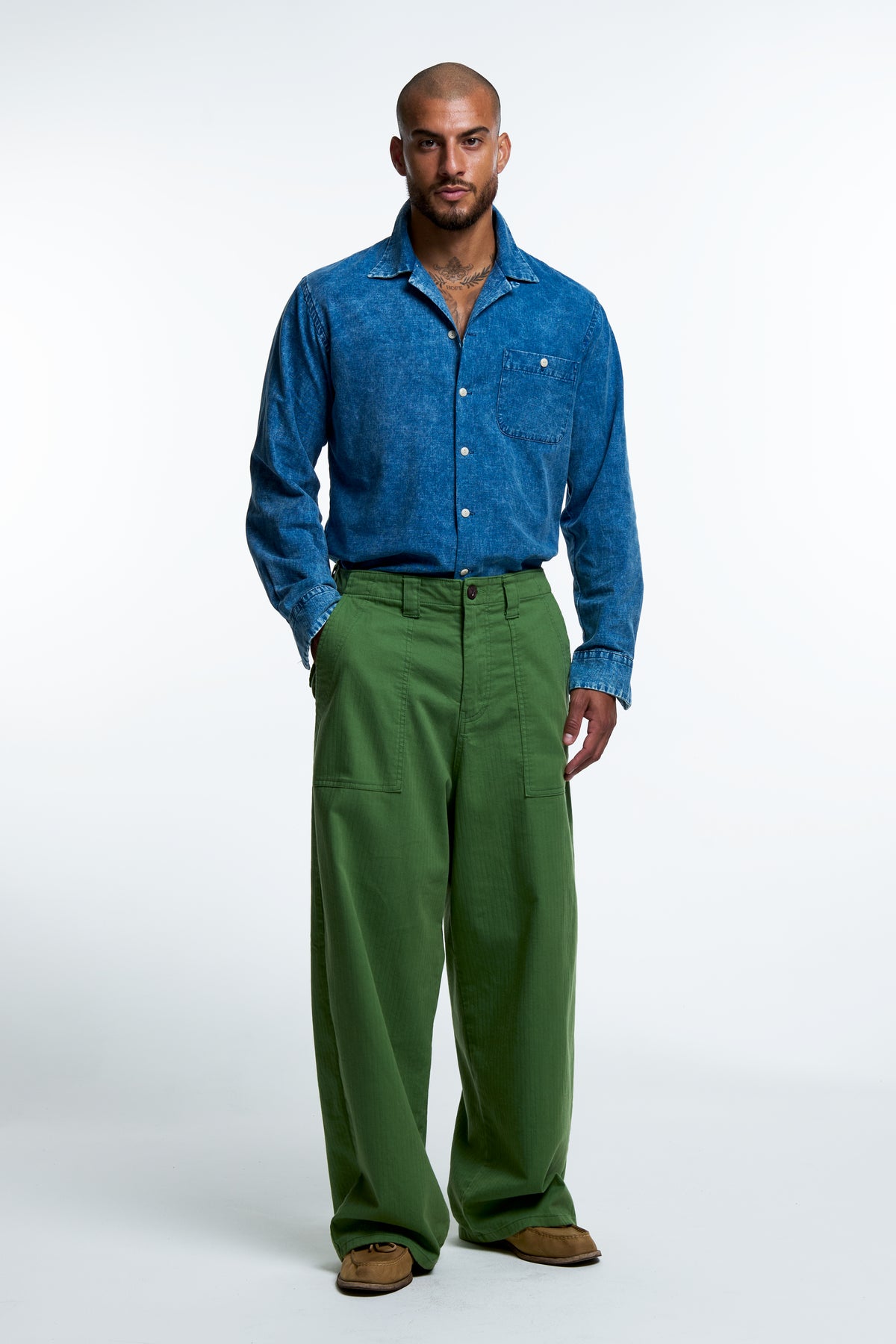 BIG BAKER PANT : SF-HBT GREEN