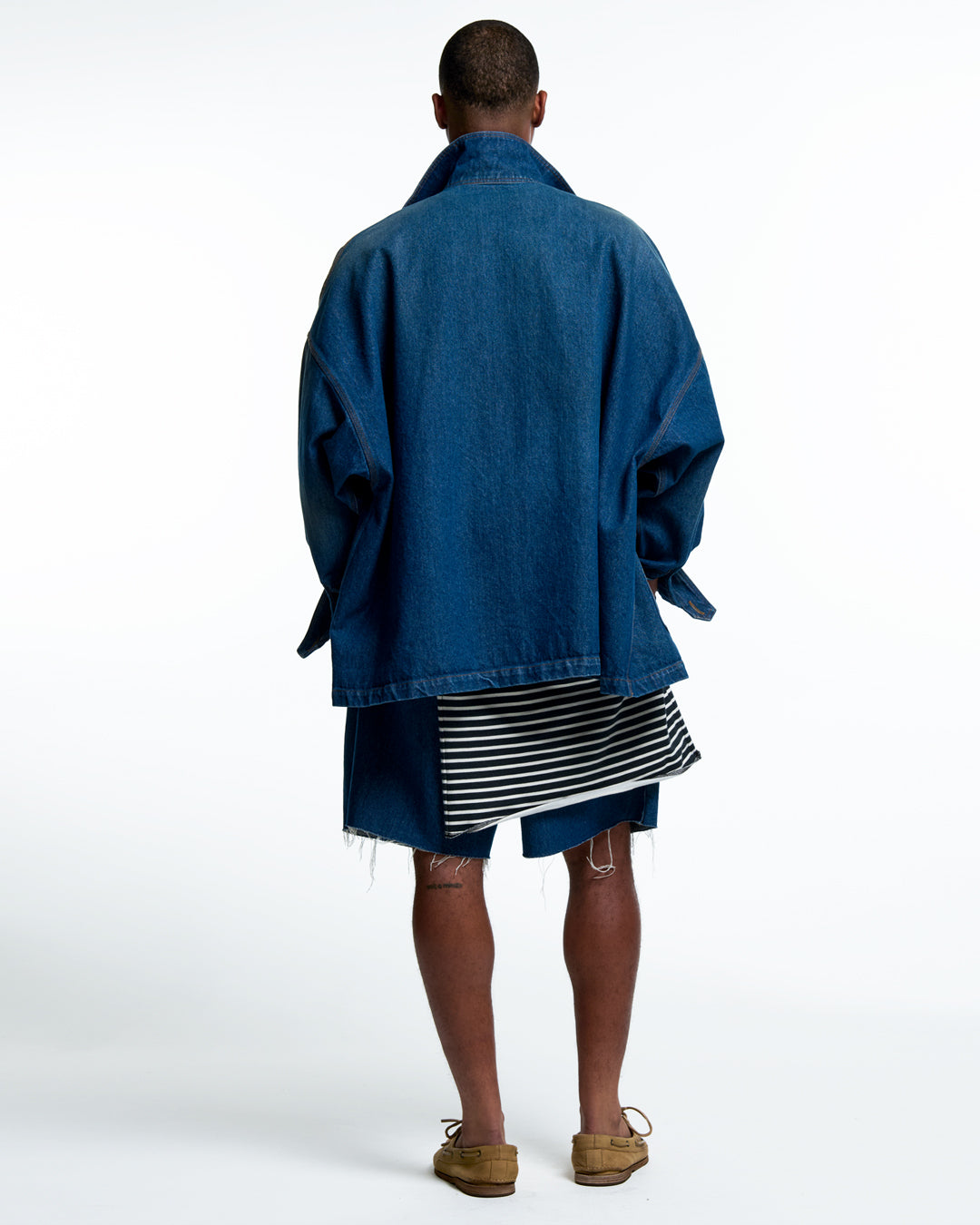 SAWW CHORE COAT : WASHED INDIGO
