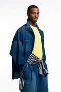 SAWW CHORE COAT : WASHED INDIGO