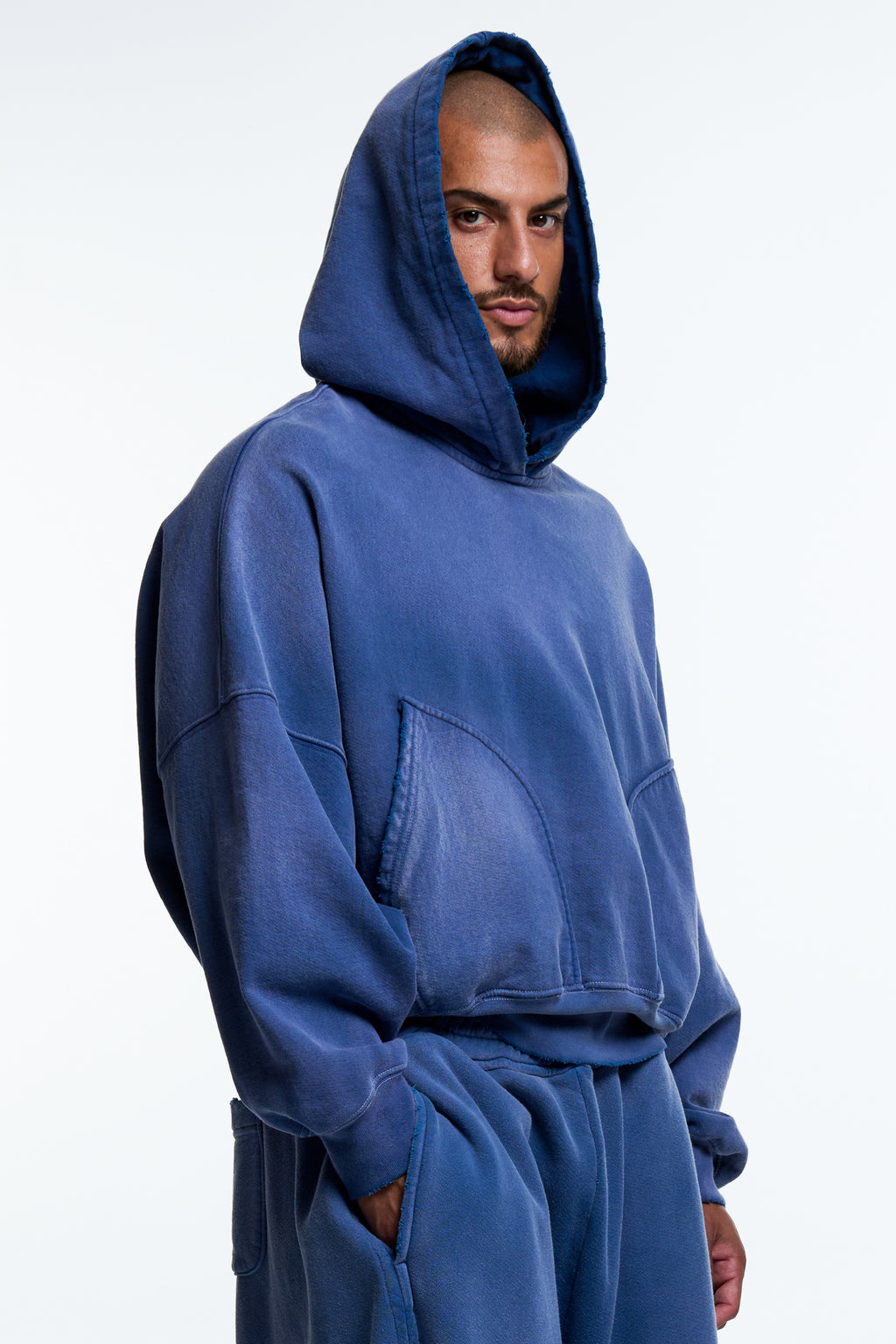 CLASSIC PULLOVER HOODIE : SF INDIGO