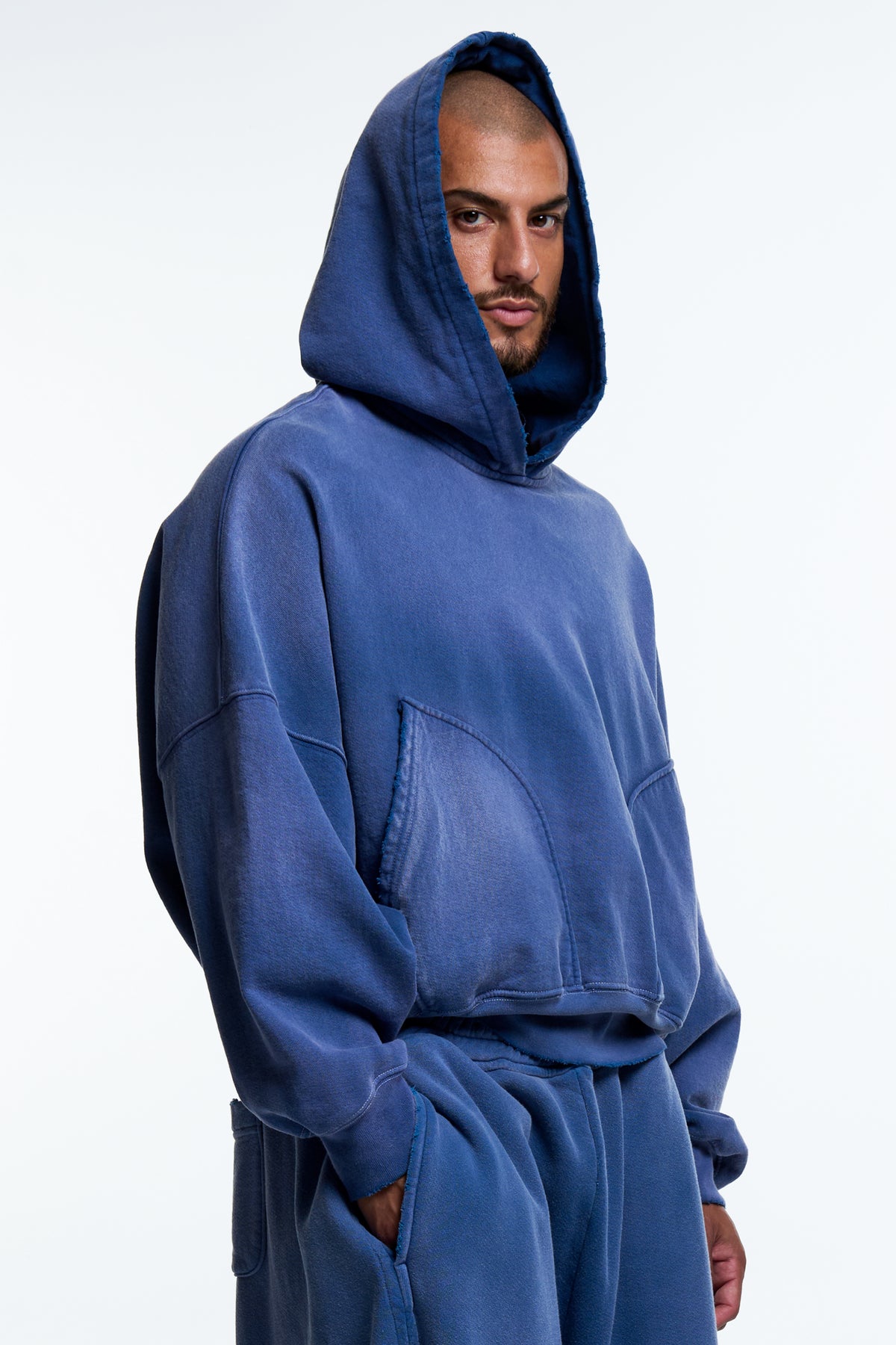 CLASSIC PULLOVER HOODIE : SF INDIGO