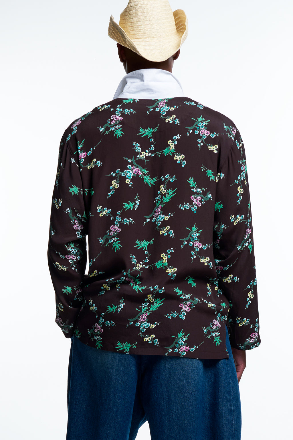 CAMP COLLAR RUGBY SHIRT : HAWAIIAN FLORAL