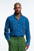 CAMP COLLAR SHIRT : WASHED INDIGO