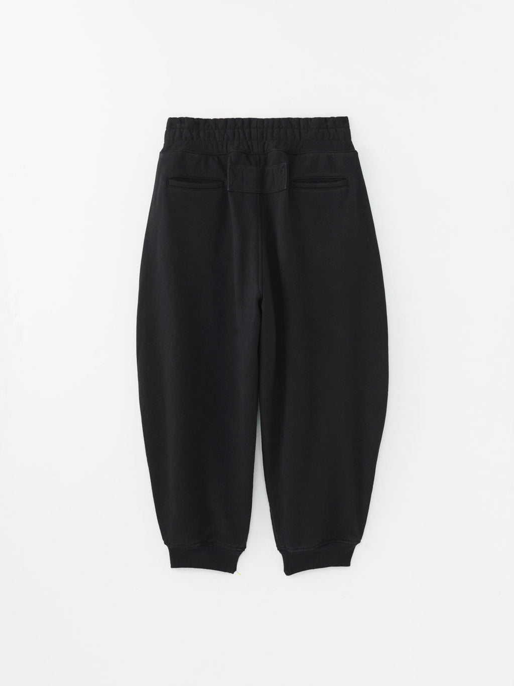 PLEATED SWEAT PANT : BLACK