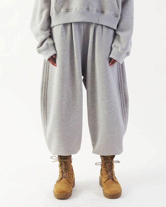 PLEATED SWEAT PANT : HG