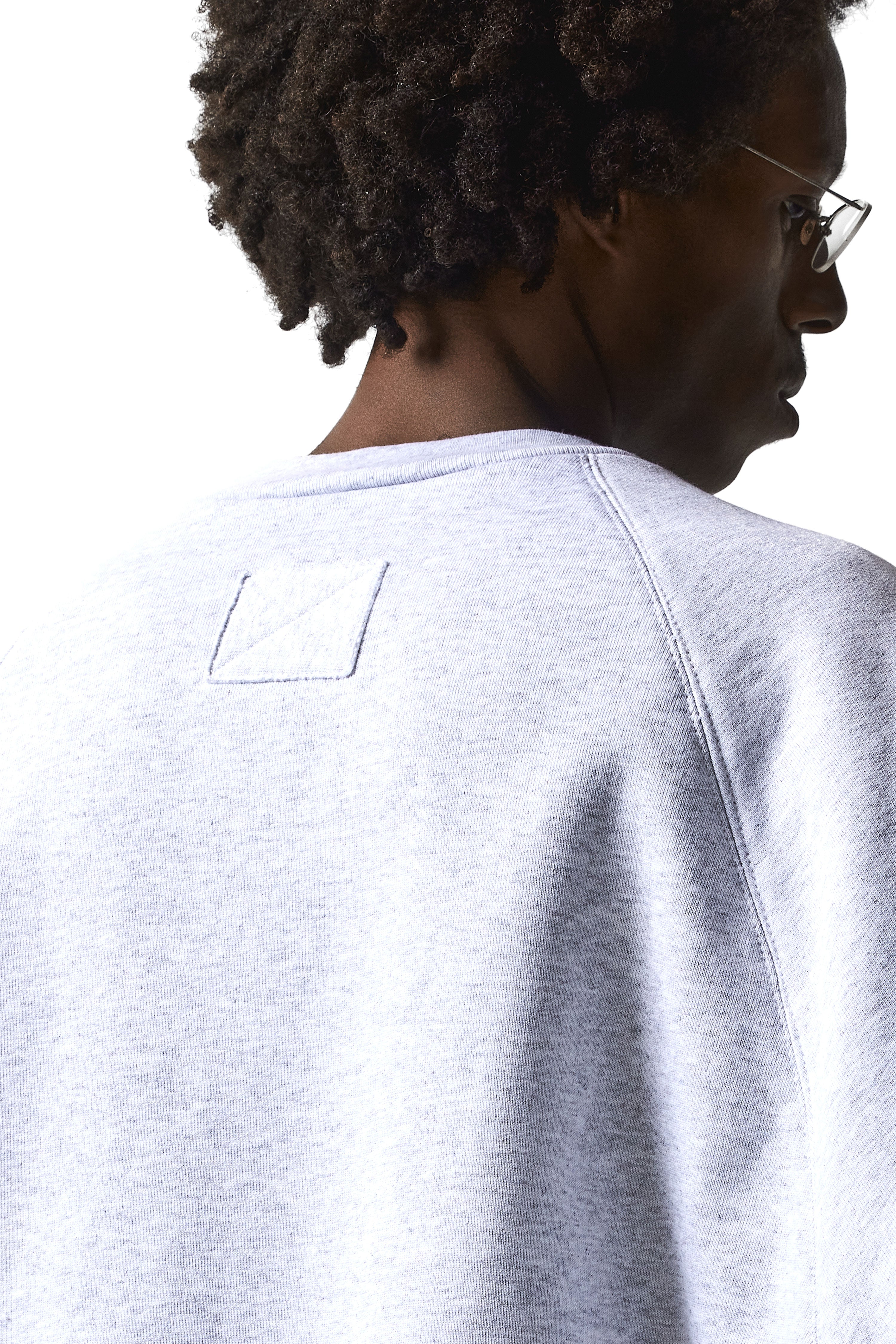 RAGLAN SMOCK T-SHIRT : HEATHER GRAY