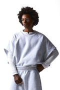 RAGLAN SMOCK T-SHIRT : HEATHER GRAY