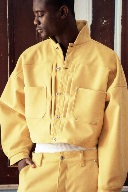 SAWW TYPE-2 DENIM JACKET : BANANA YELLOW