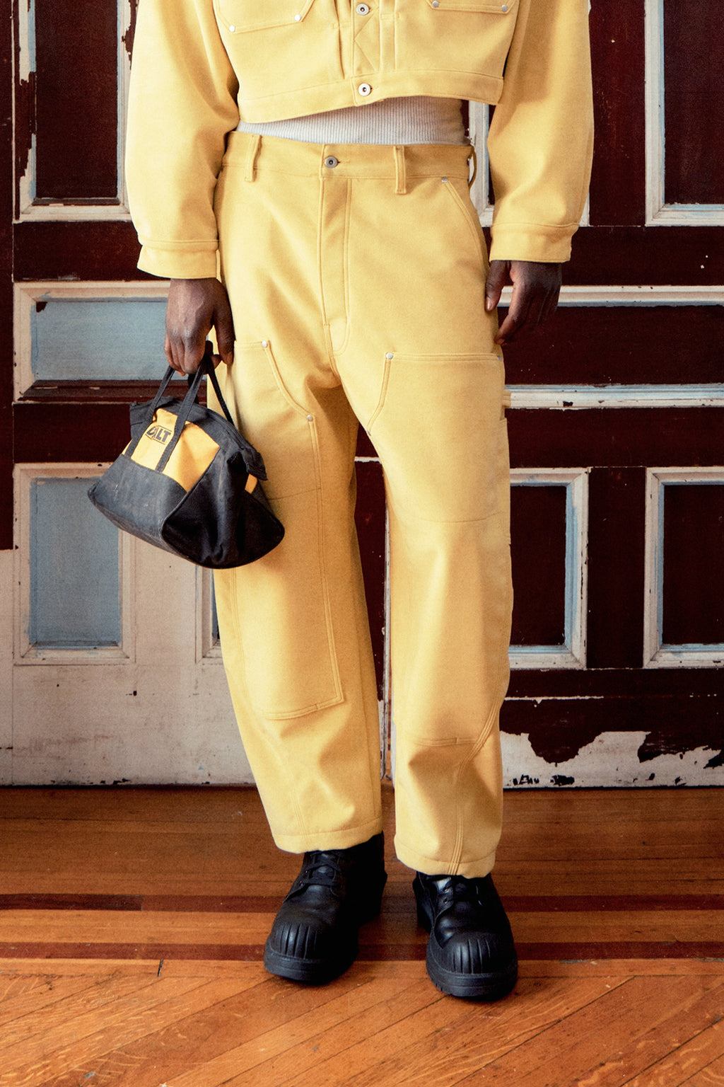 SAWW WARPED CARPENTER JEANS : BANANA YELLOW