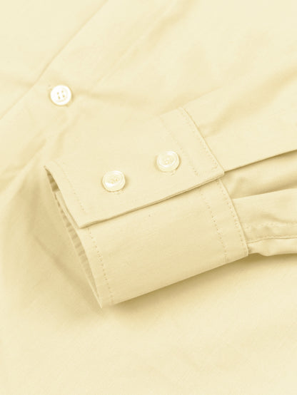 SIMPLE BUTTON DOWN SHIRT : CANARY YELLOW