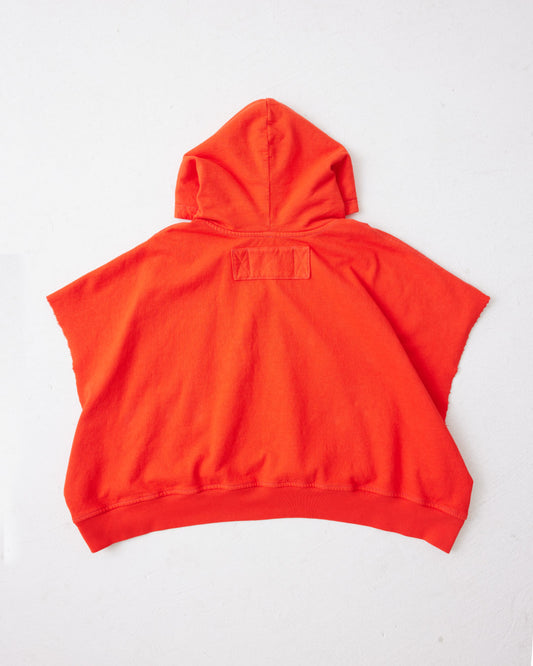 SLEEVELESS CROPPED PULLOVER HOODIE : BO