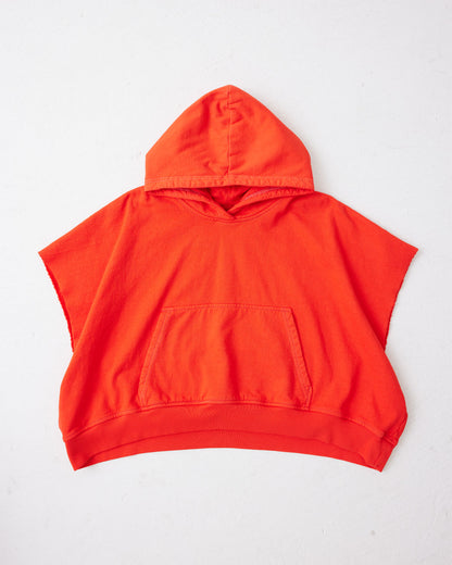 SLEEVELESS CROPPED PULLOVER HOODIE : BO